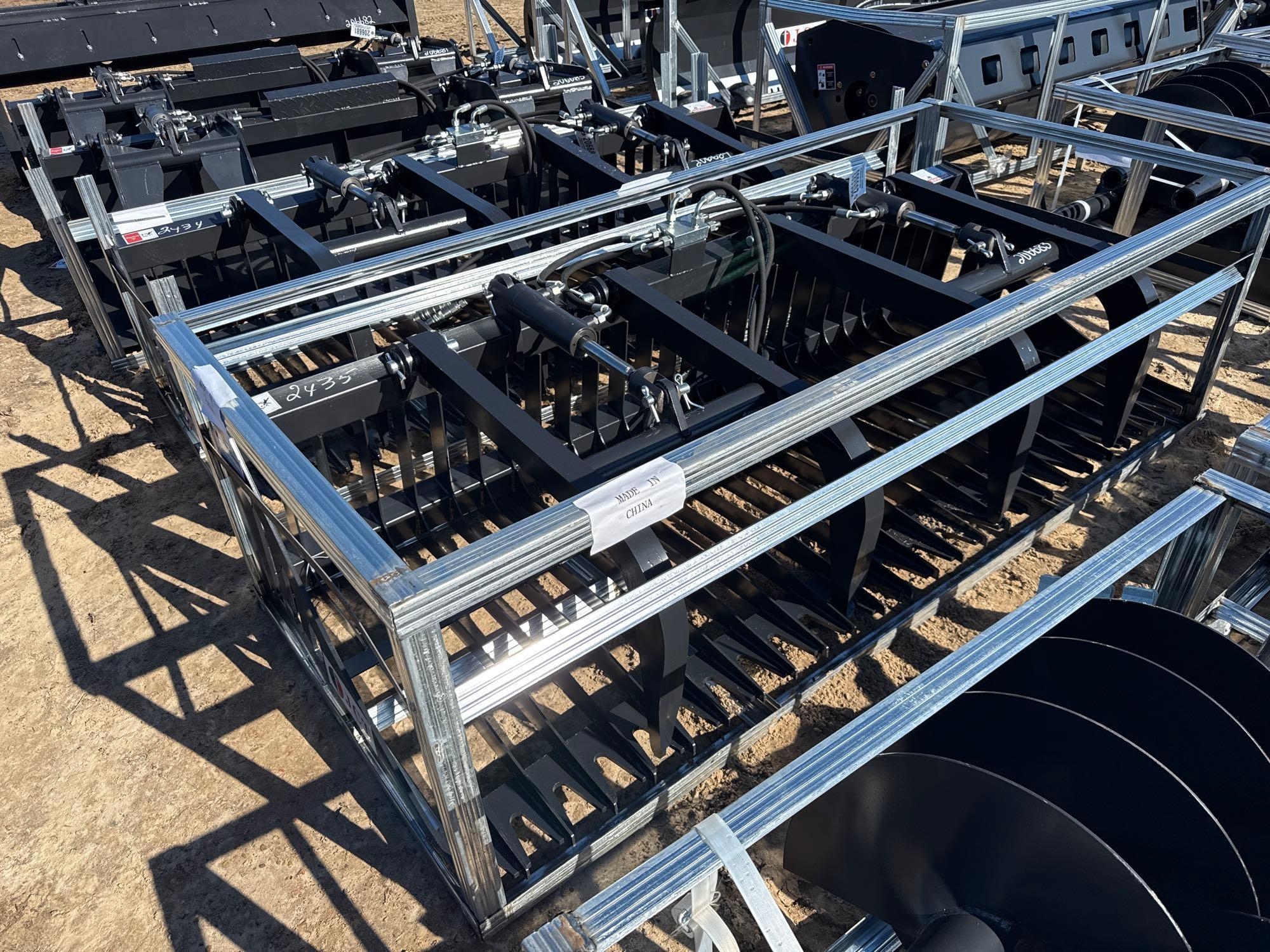 UNUSED JCT 84" HYD ROCK GRAPPLE BUCKET (A58376)