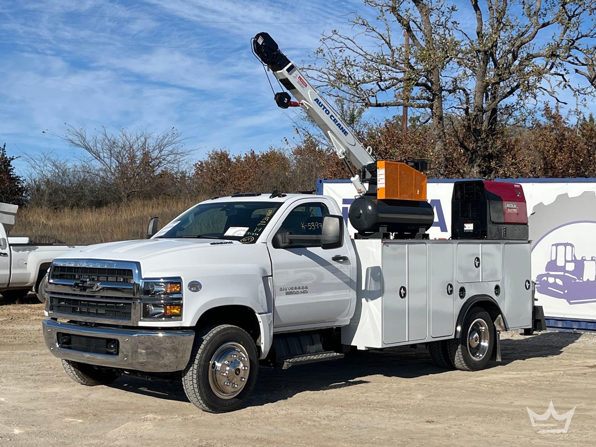 2023 Chevrolet Silverado 5500HD AutoCrane 6006EH 3 Ton Mechanics Crane Truck (A55973)