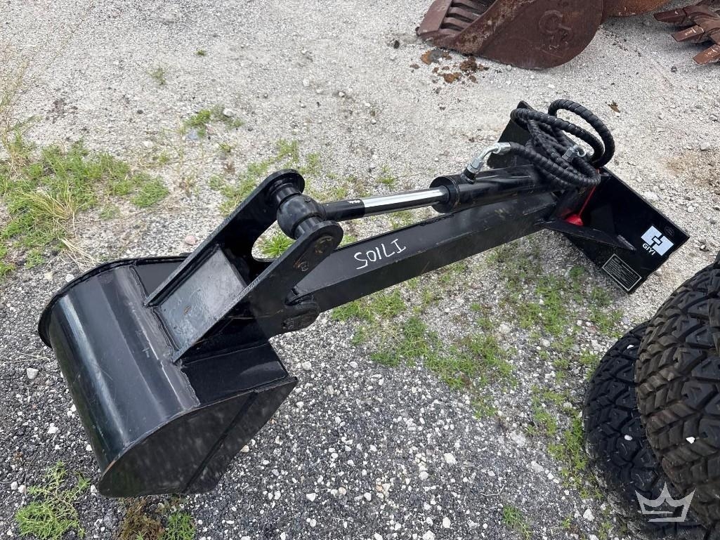 2025 GIYI GY-ZWB Hydraulic Backhoe Arm with Tooth Bucket Mini Skid Steer Attachment (A56857)