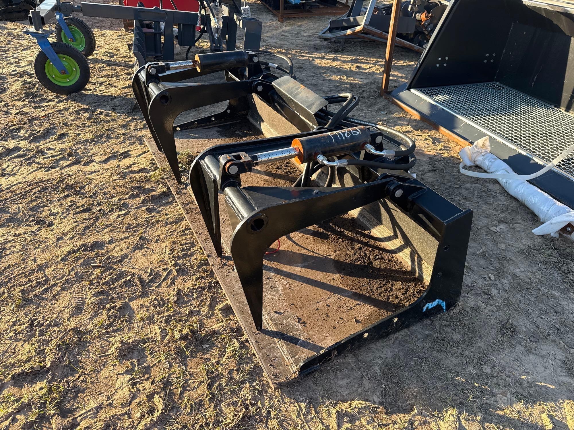 UNUSED FUTURE SKID STEER HYD GRAPPLE BUCKET (A58376)