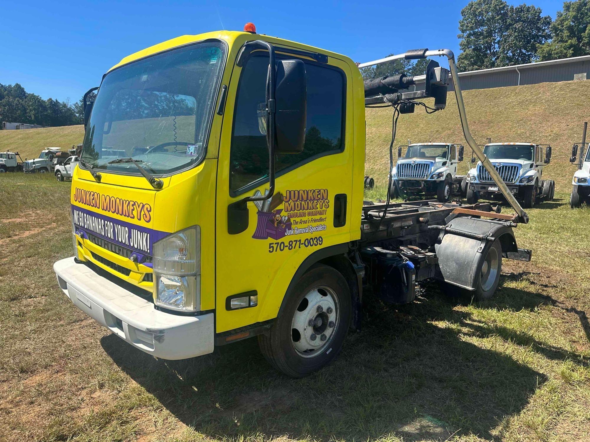 2019 Isuzu NRR Roll Off Truck, VIN # JALE5W169K7901549 (A51572)