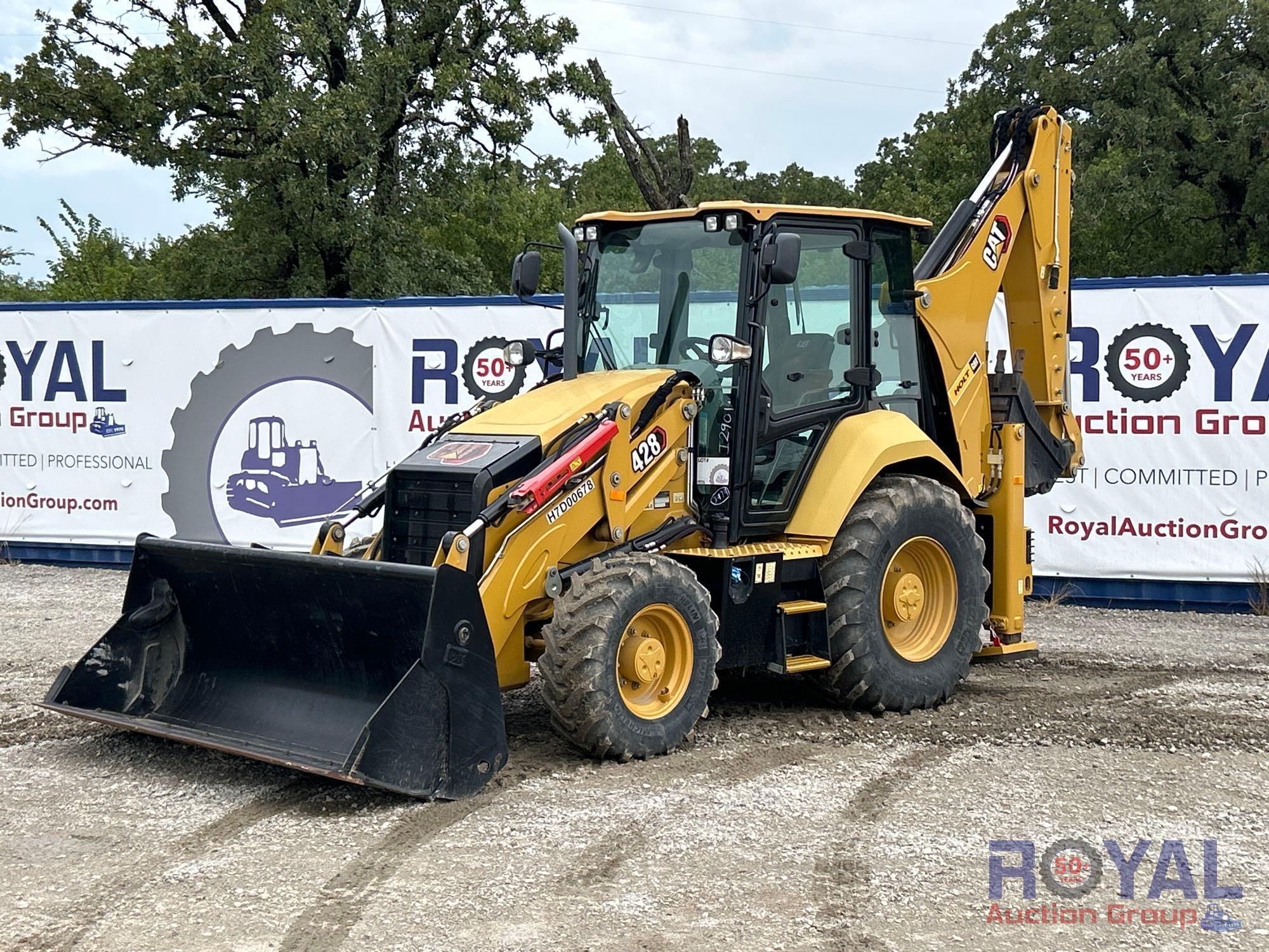 2021 Caterpillar 428 4x4 Extendahoe Loader Backhoe (A52377)