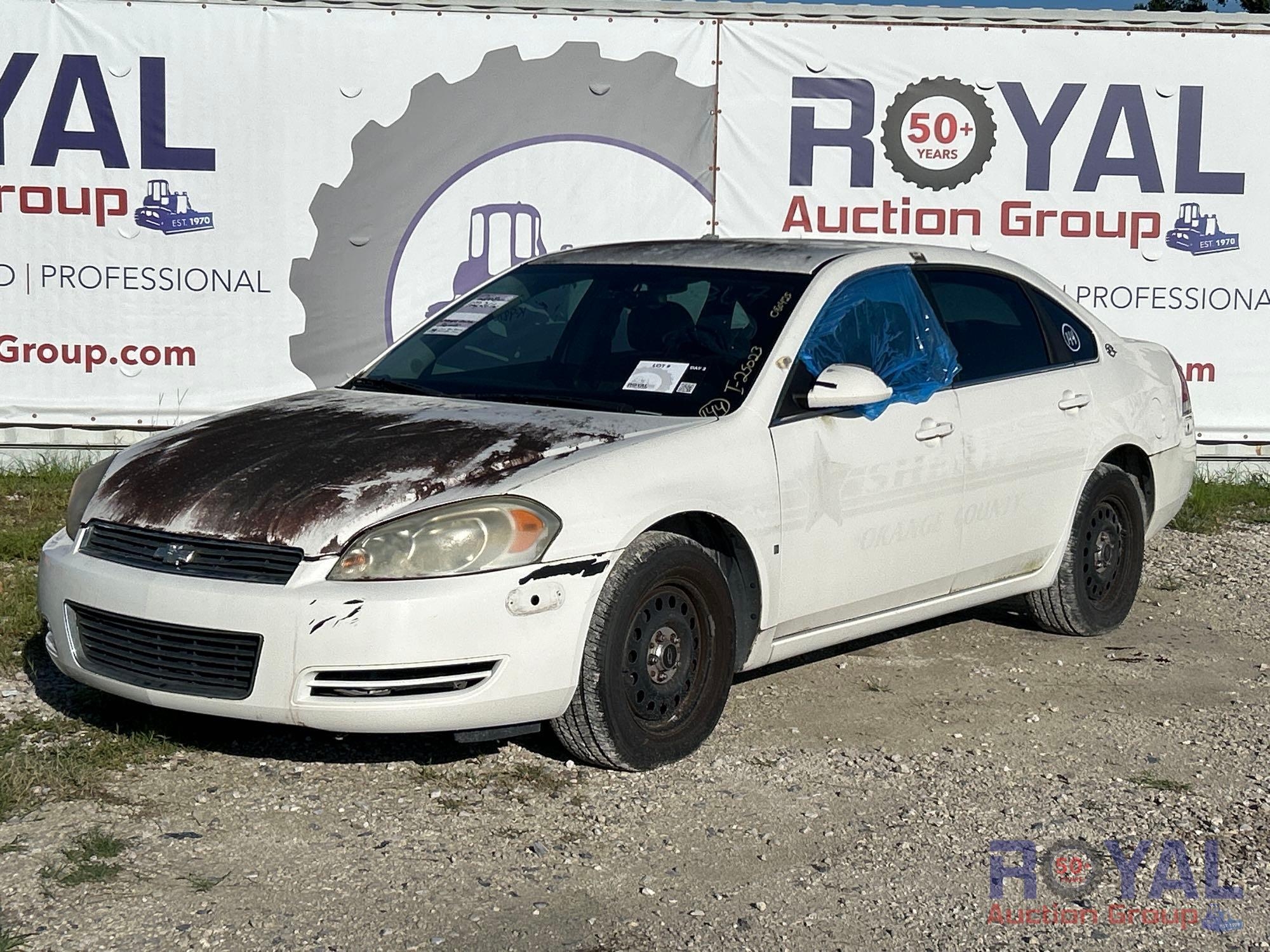 Year: 2008 Make: Chevrolet Model: Impala Vehicle Type: Passenger Car Mileage: Plate: Body Type: 4 (A51694)