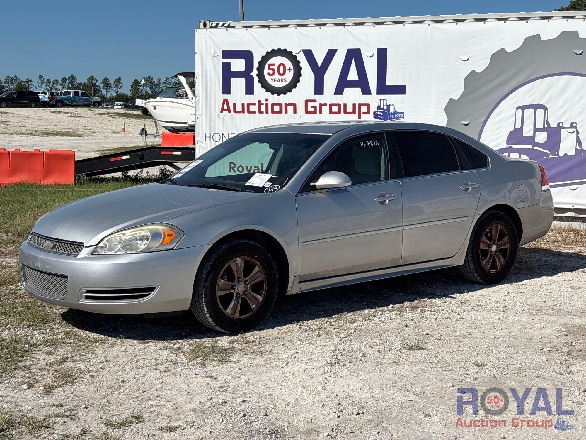Year: 2013 Make: Chevrolet Model: Impala Vehicle Type: Passenger Car Mileage: 172749 Plate: Body (A55853)