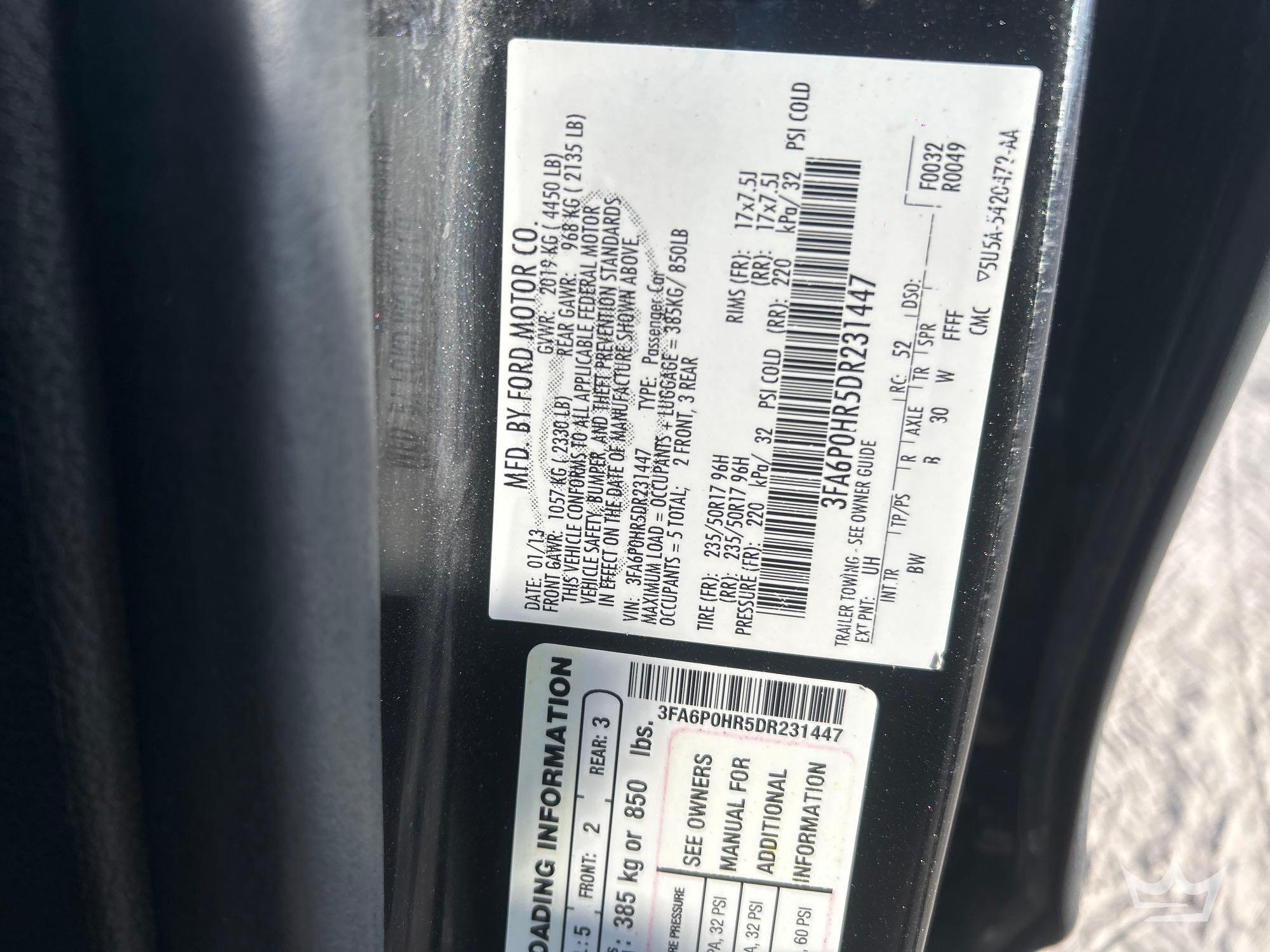 2013 Ford Fusion SE (A56859)