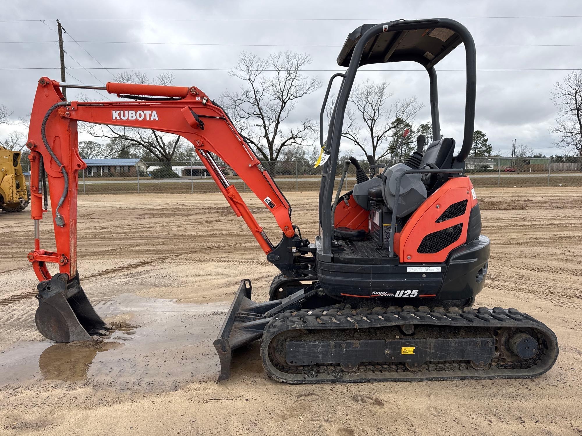 2016 KUBOTA U25 SUPER SERIES EXCAVATOR (A52709)