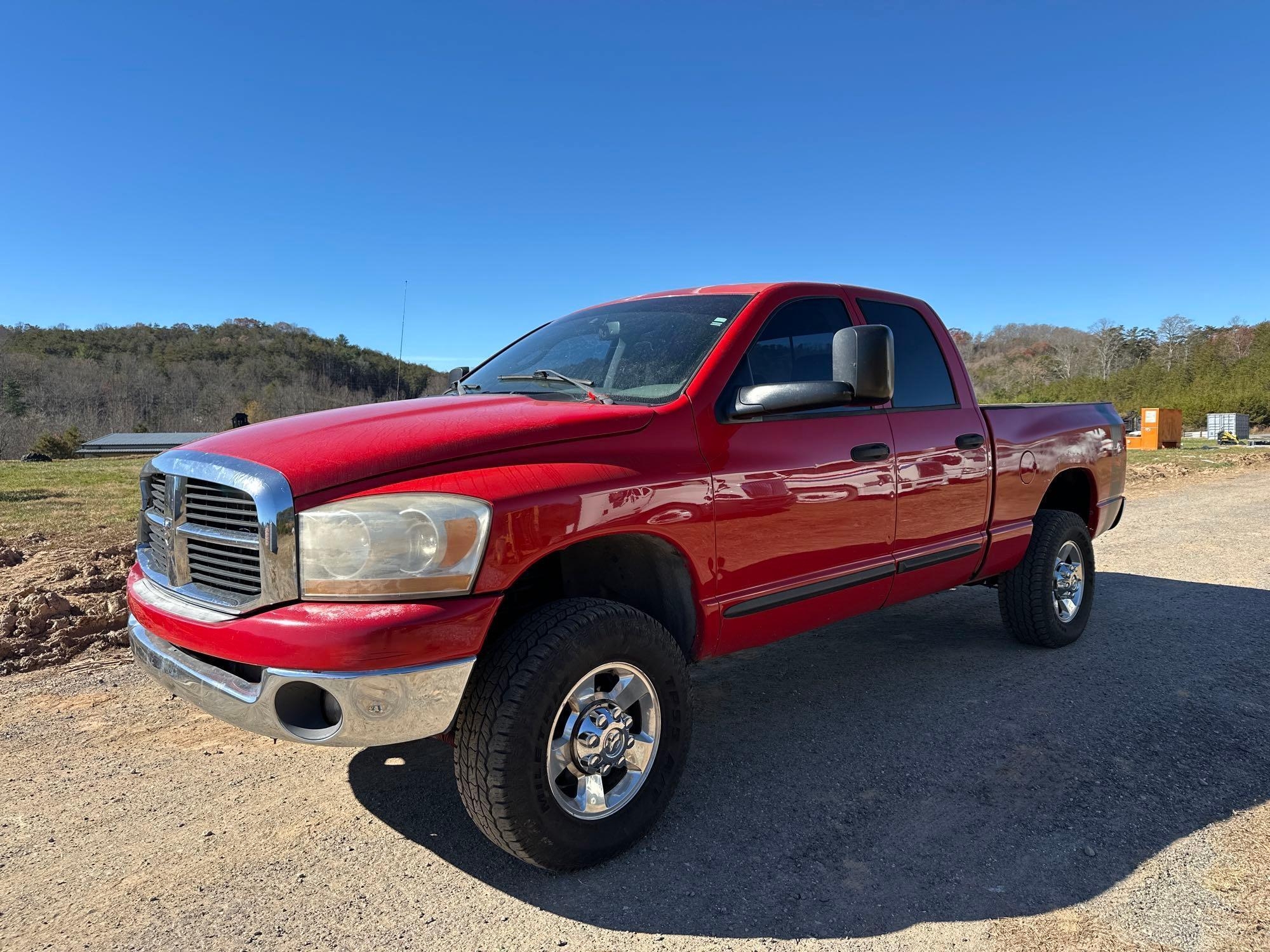 2006 Dodge Ram 2500 4x4 Pickup Truck (Diesel), VIN # 3D7KS28C66G203434 (A57453)