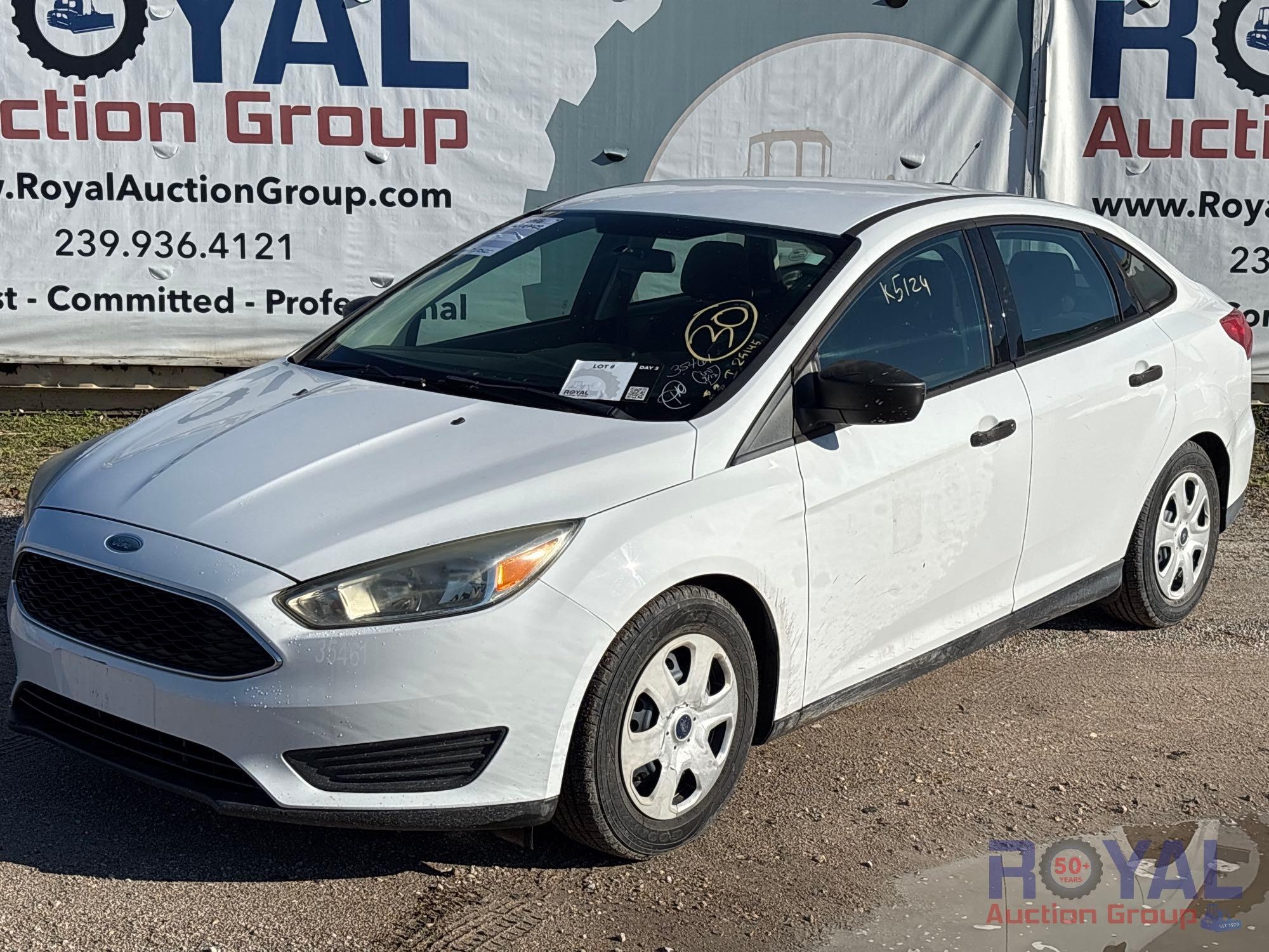 Year: 2016 Make: Ford Model: Focus Vehicle Type: Passenger Car Mileage: 28,049 Plate: Body Type: 4 (A53424)