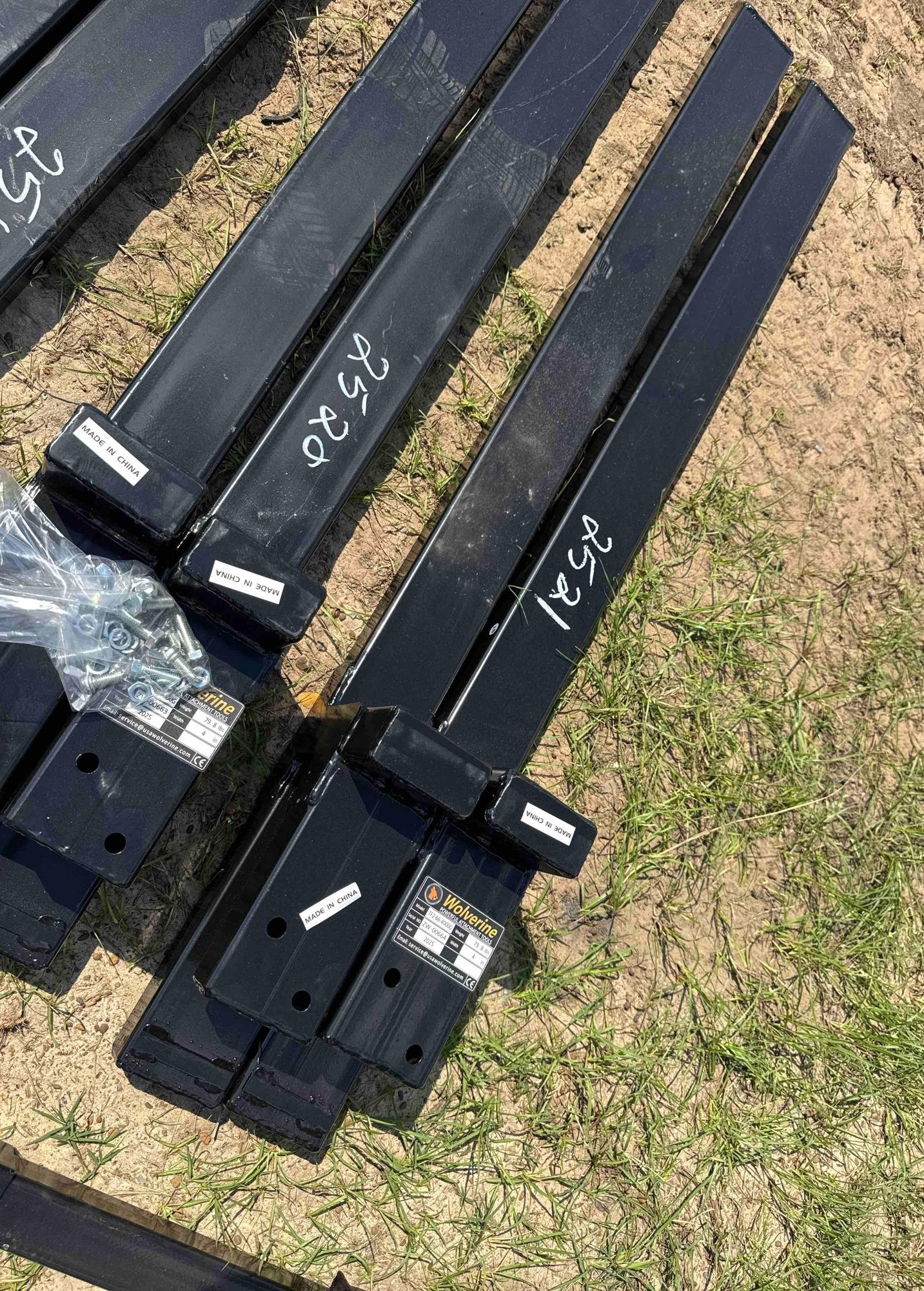 UNUSED WOLVERINE 66" BOLT ON PALLET FORKS (A51248)