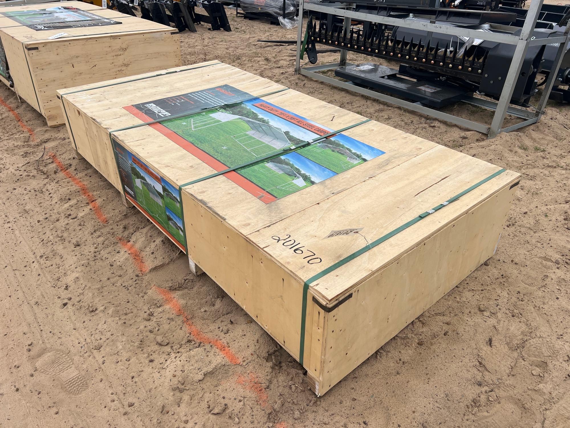 UNUSED DIGGIT HEAVY DUTY 20'X20' ALL-STEEL CARPORT (A54757)