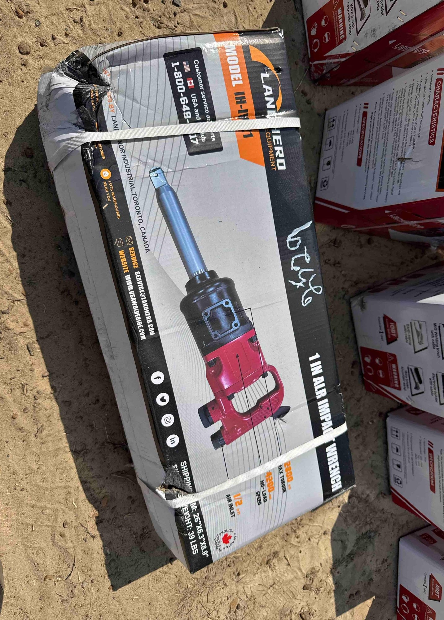 UNUSED LANDHERO IH-IW21 1" AIR IMPACT WRENCH (A51248)