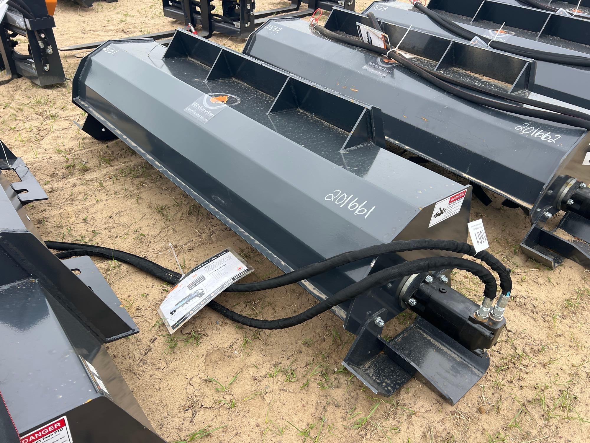 UNUSED WOLVERINE TL-12-72W 72" HYD TILLER (A54757)