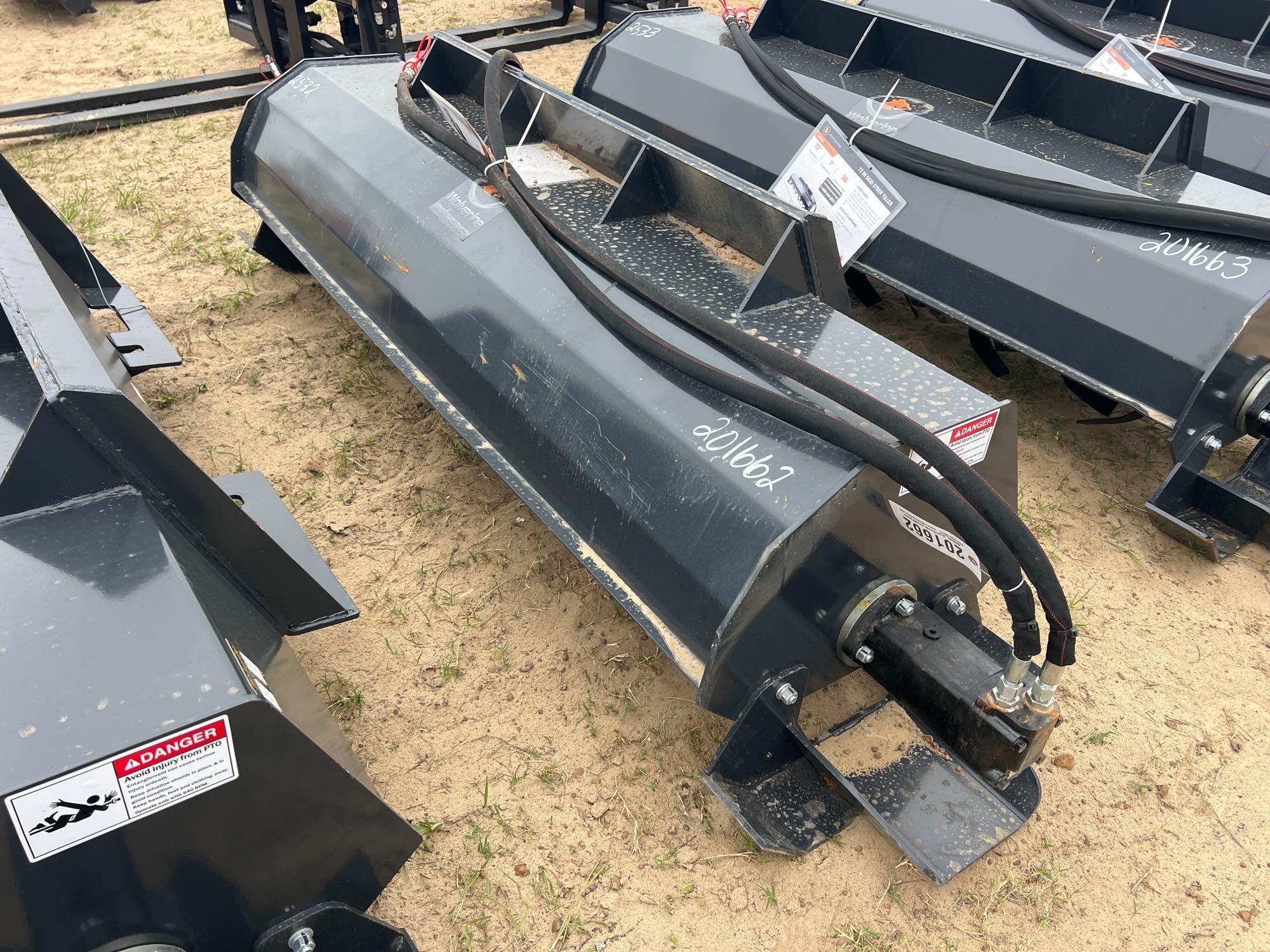 UNUSED WOLVERINE TL-12-72W 72" HYD TILLER (A54757)