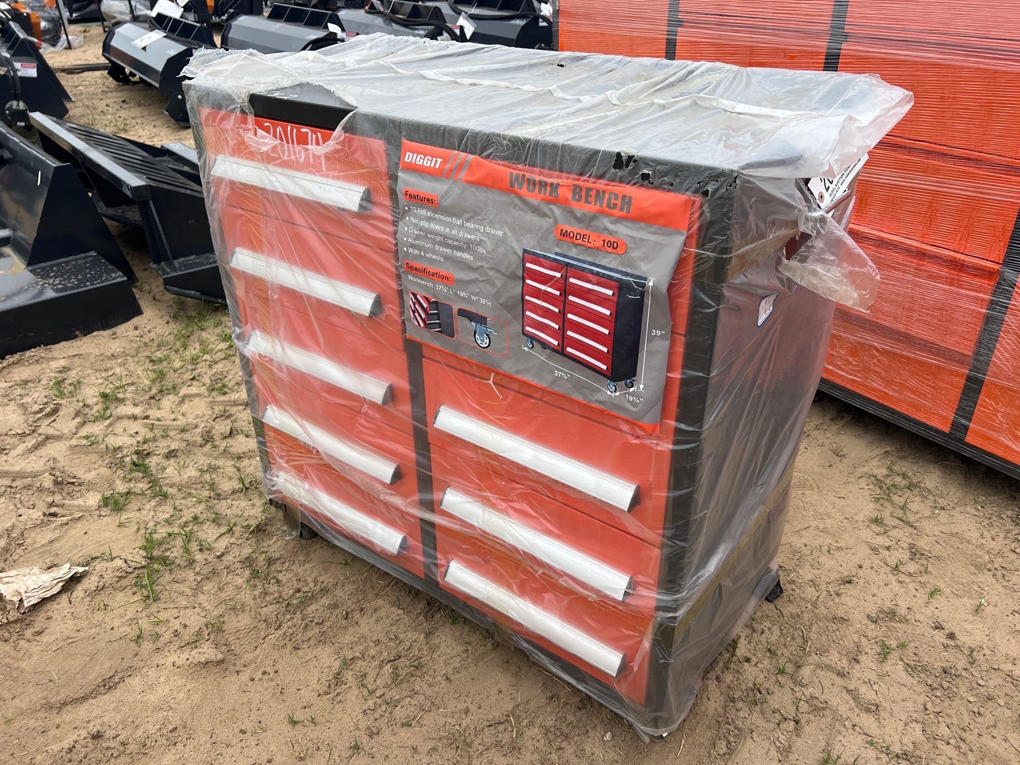 UNUSED DIGGIT 10D-10 DRAWER WORK BENCH (A54757)