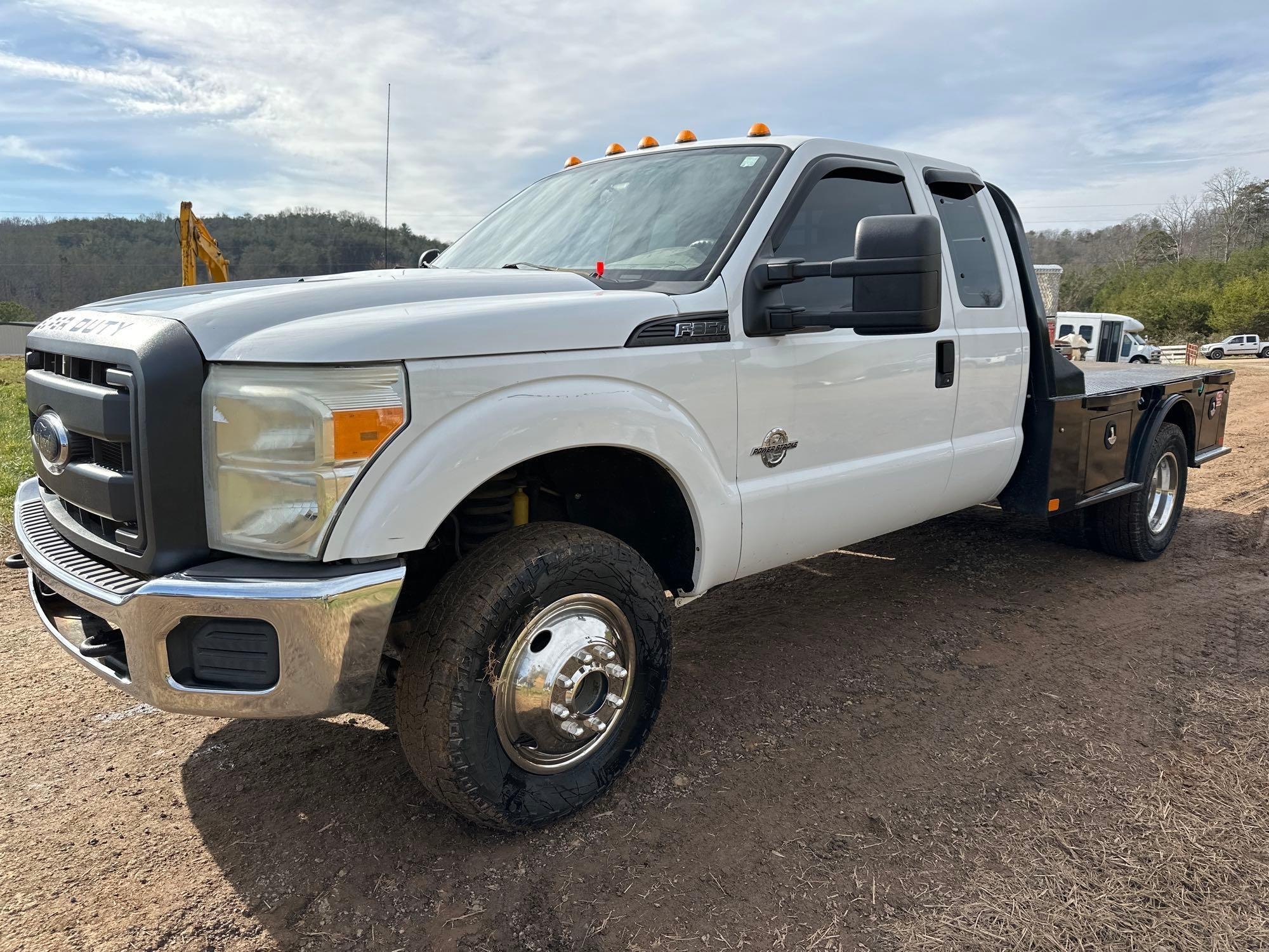 2012 Ford F-350 4x4 Flatbed Pickup Truck, VIN # 1FD8X3HT7CED00264 (A57453)