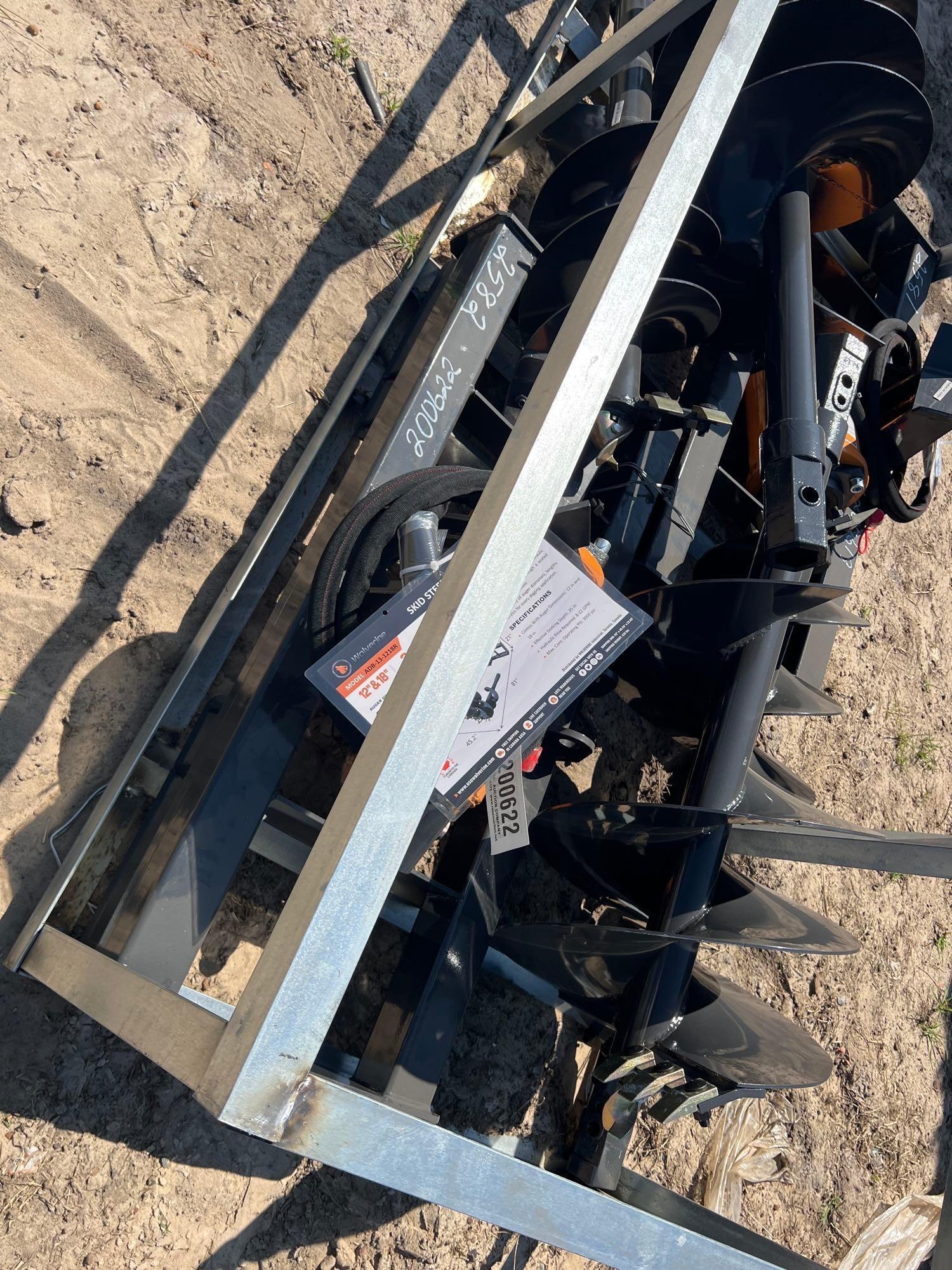 UNUSED WOLVERINE ADB-13-1218R HYD AUGER (A51248)