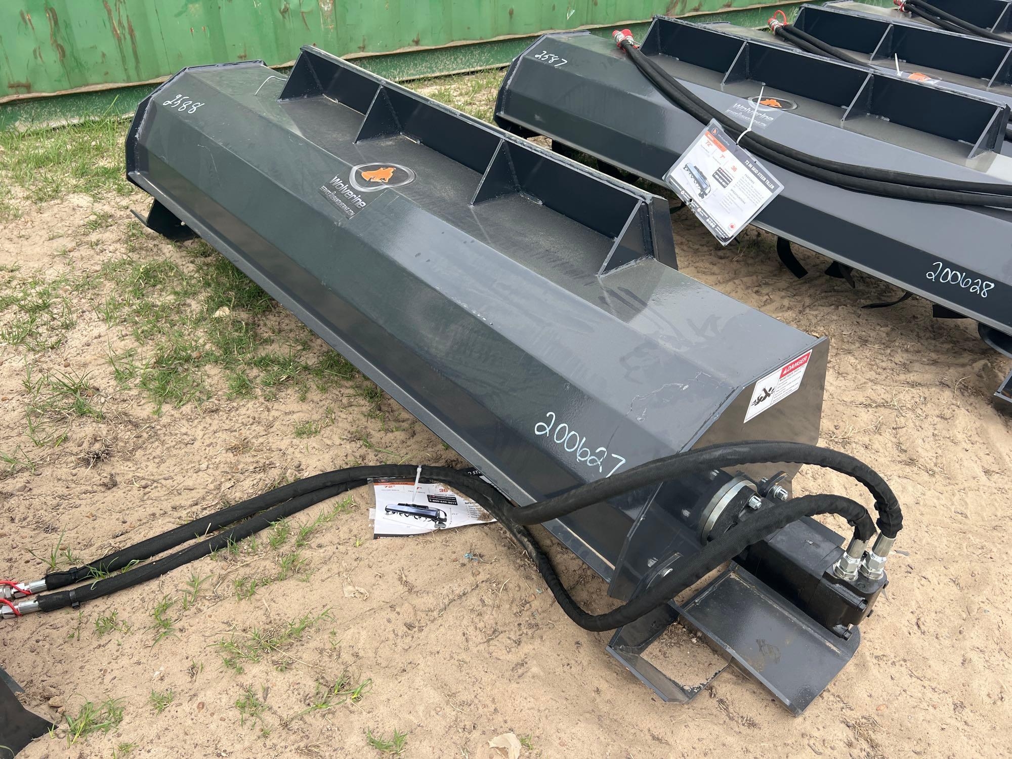UNSUED WOLVERINE TL-12-72W-72" HYD TILLER (A51248)