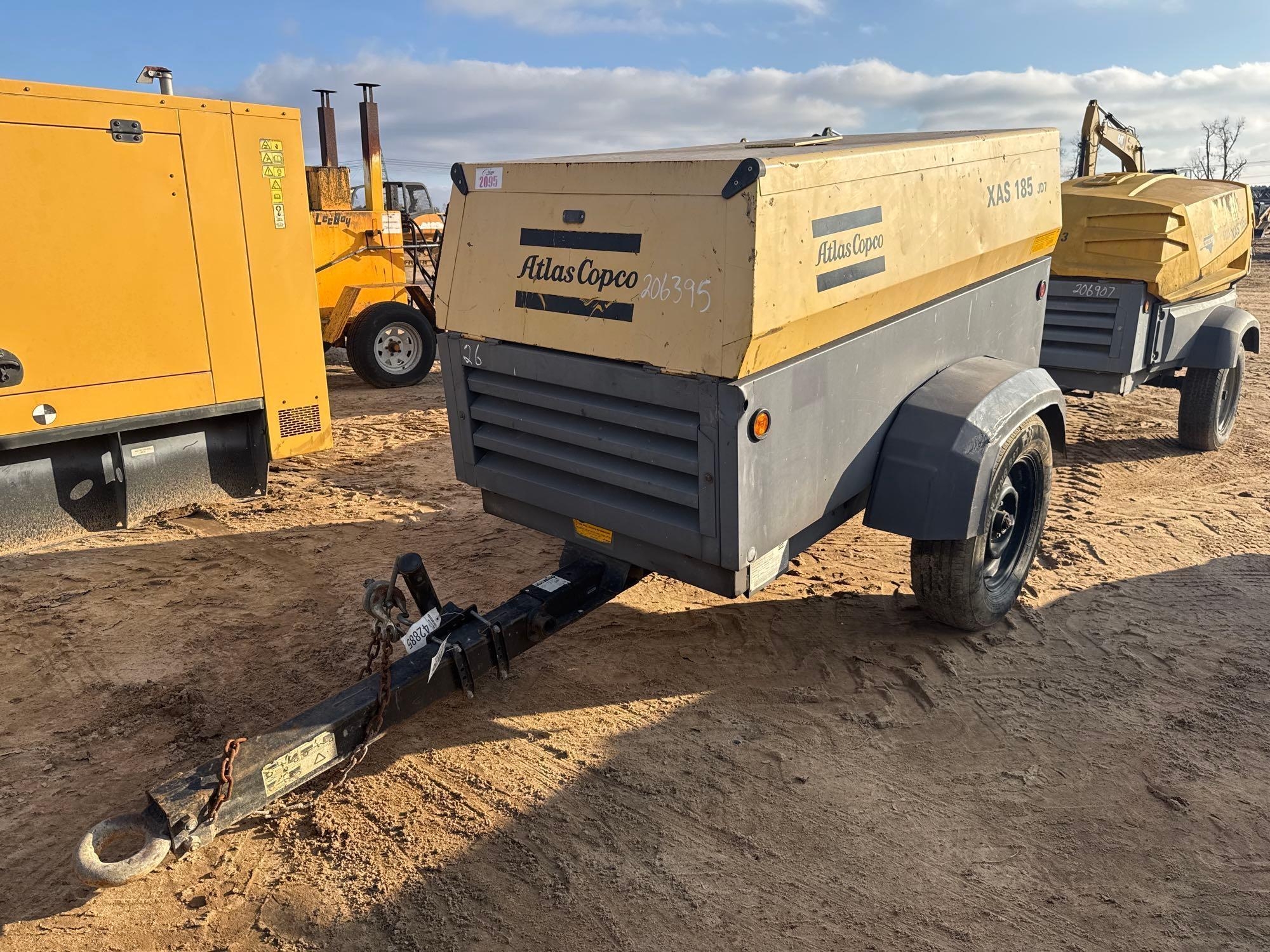 2007 ATLAS COPCO XAS185 JD7 AIR COMPRESSOR (A52709)
