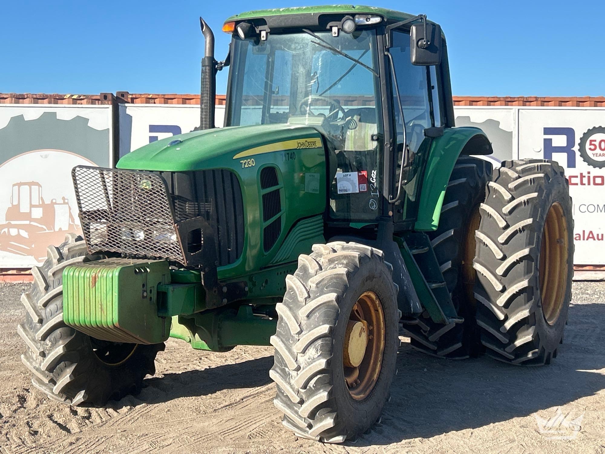 John Deere 7230 131HP 4WD Agricultural Utility Tractor (A56857)