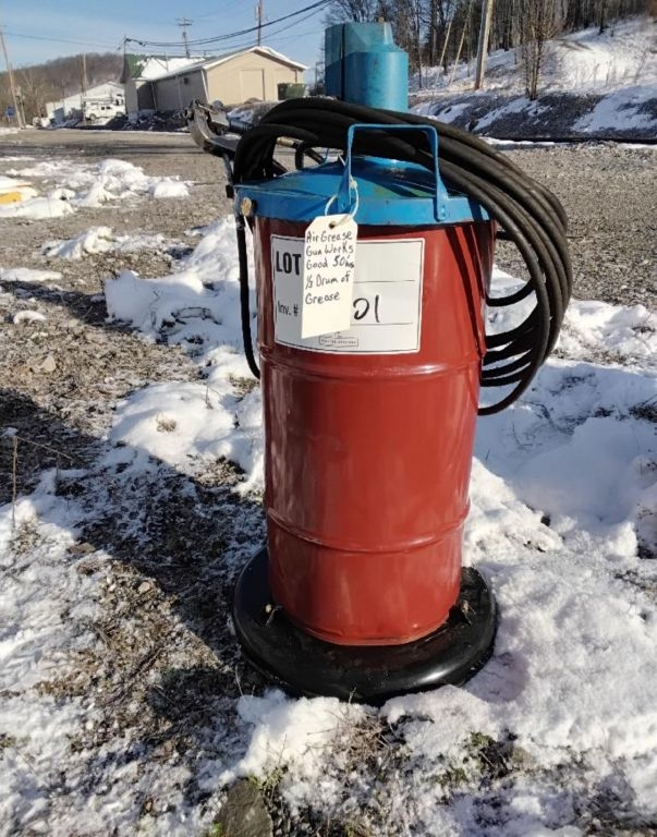 Grease Pneumatic Air Gun, 50' Hose  (A62679)