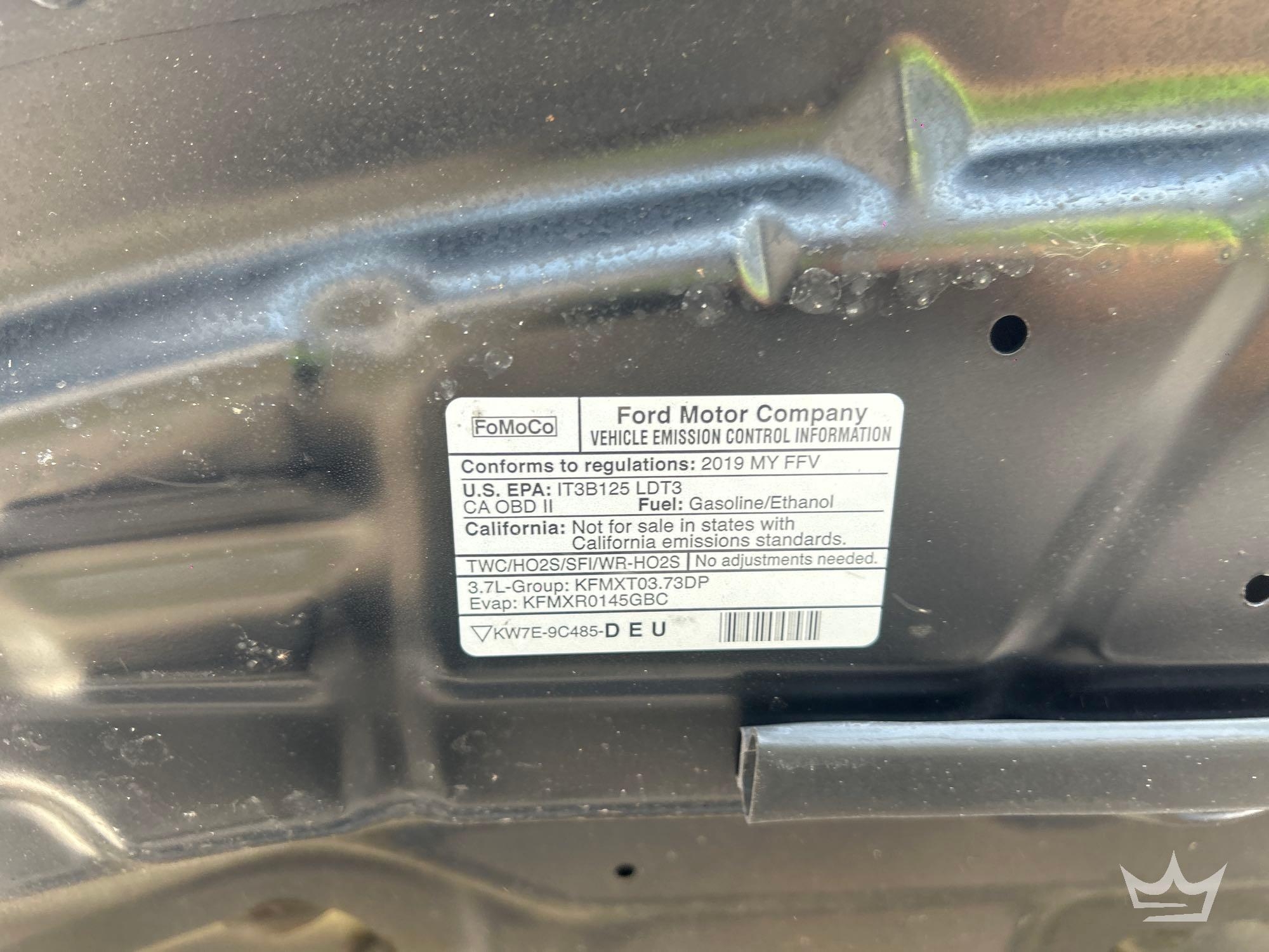 Year: 2019 Make: Ford Model: Explorer Vehicle Type: Multipurpose Vehicle (MPV) Mileage: Plate: Body (A56859)