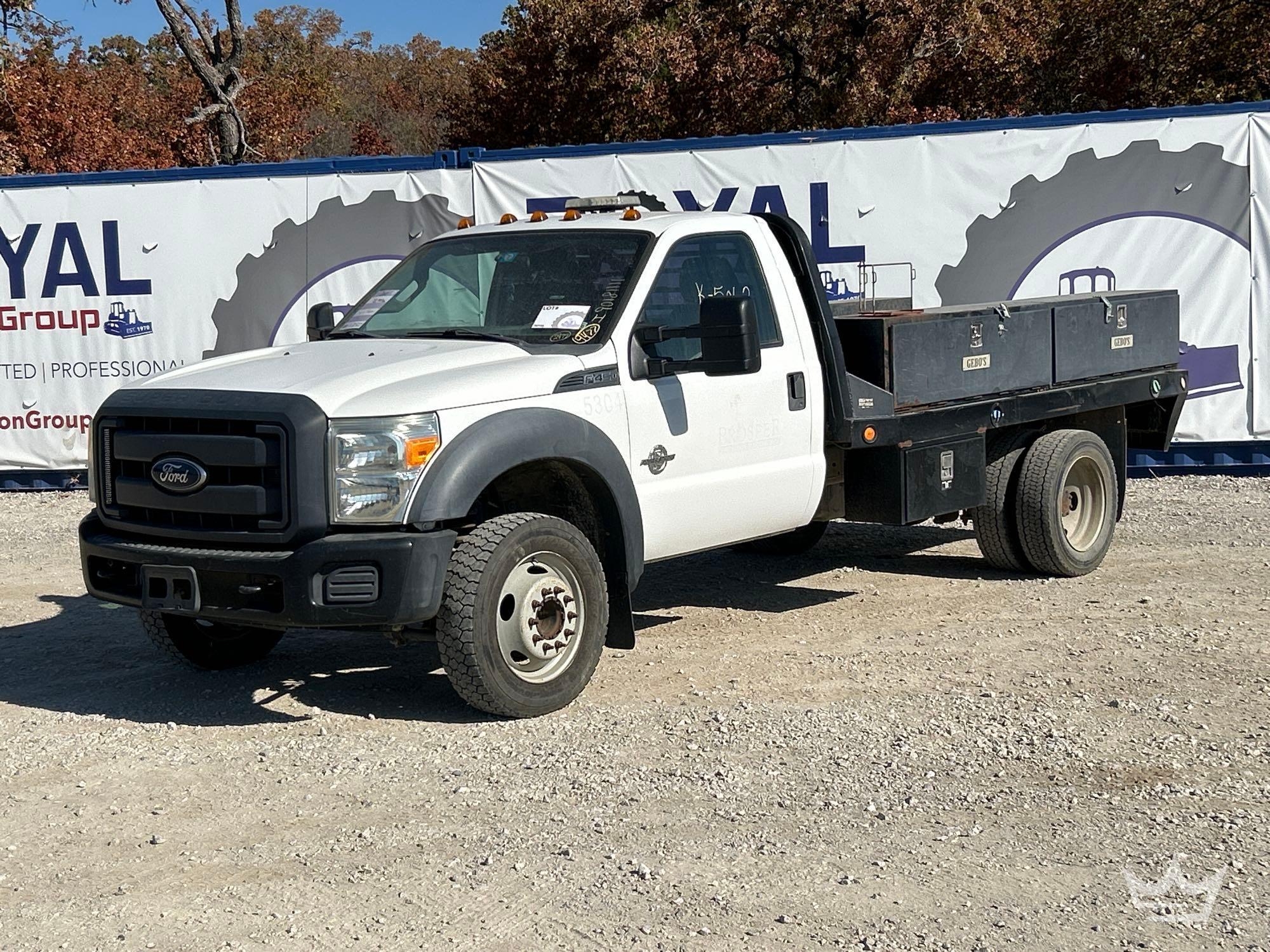 2013 Ford F-450 Utility Flatbed Truck (A55973)