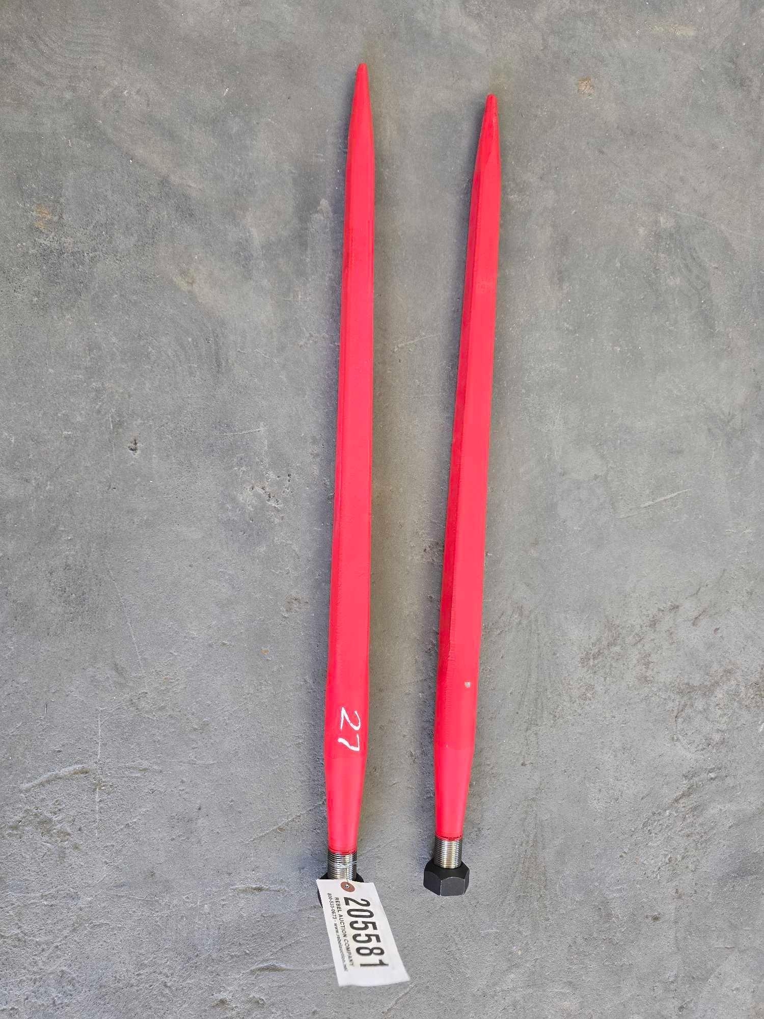 (2) UNUSED HAY SPEARS (A52706)