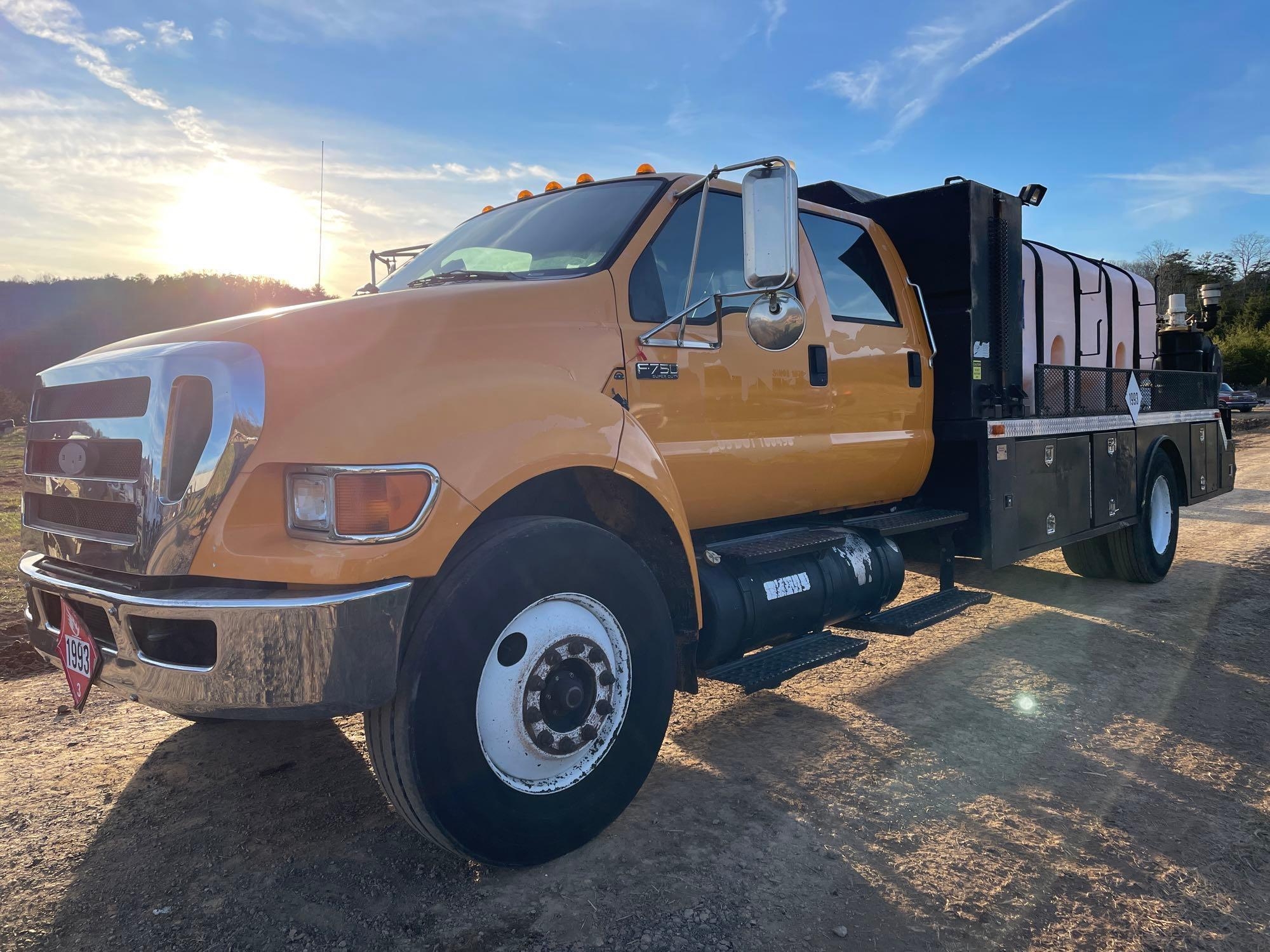 2008 Ford F-750 Fuel Service Truck, VIN # 3FRXW75S88V075566 (A57453)