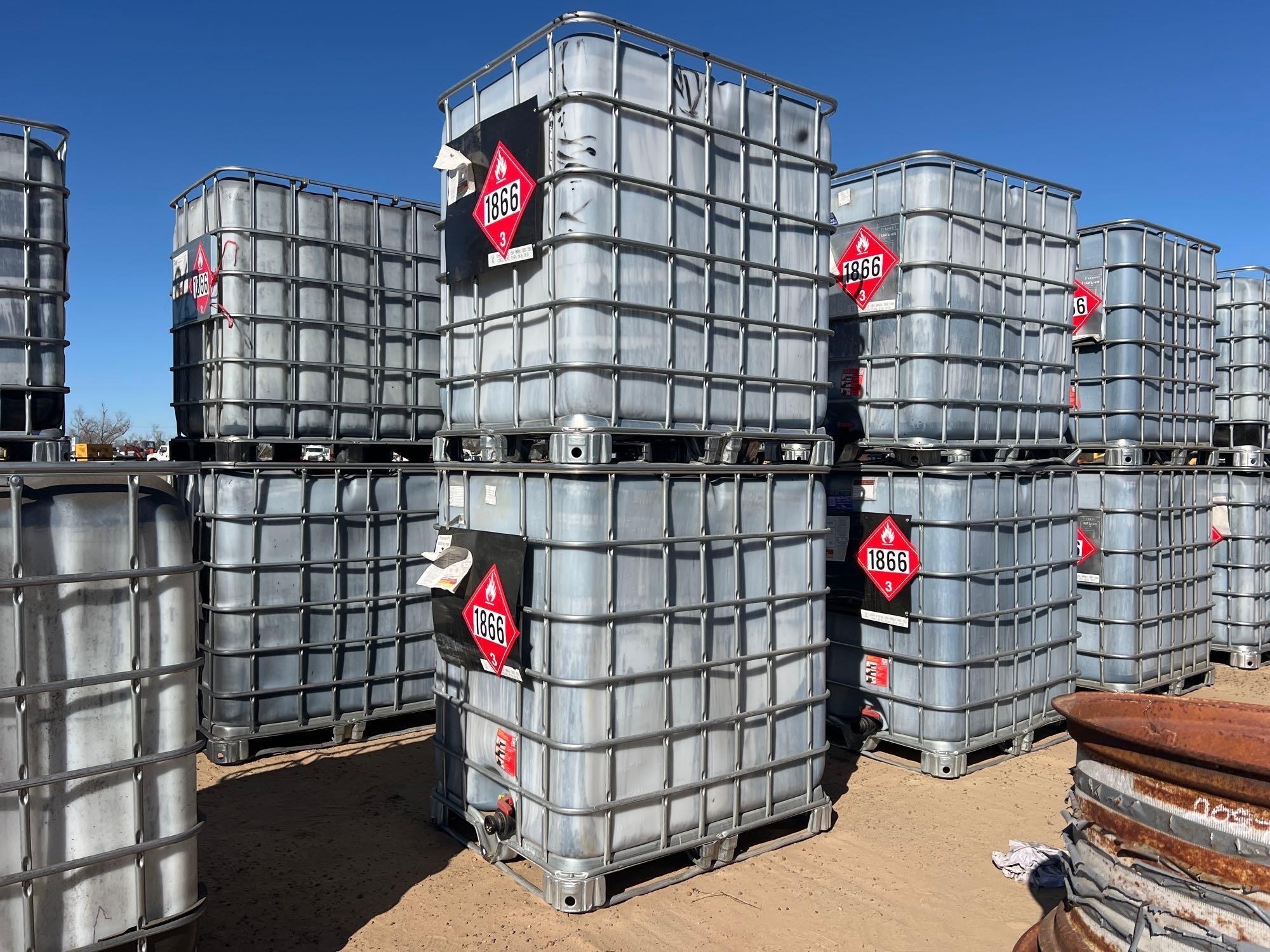 (2) 330 GALLON POLY TOTES W/CAGES (A60432)