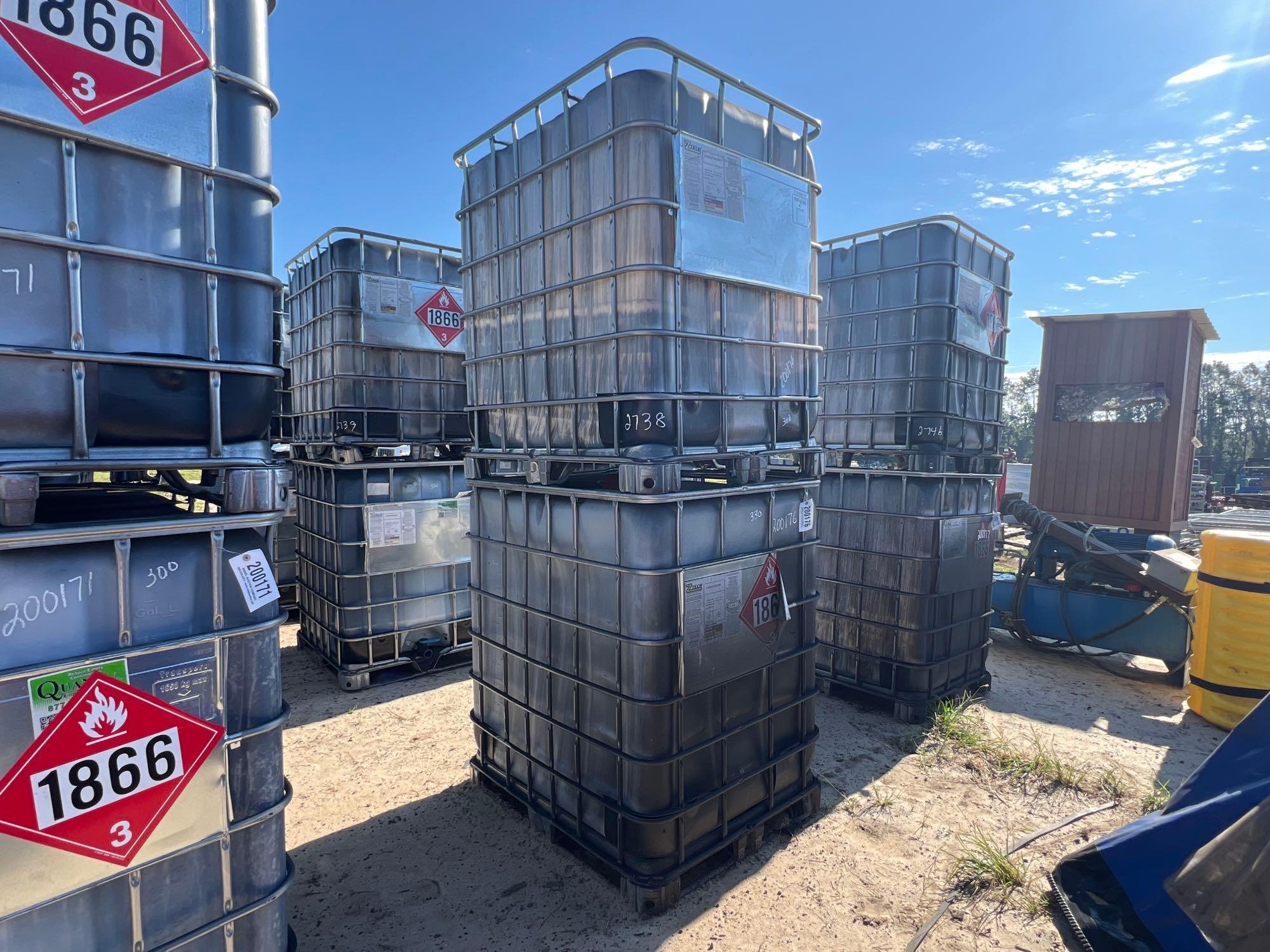 (1) 330 (1) 300 GALLON POLY TOTES (A51248)