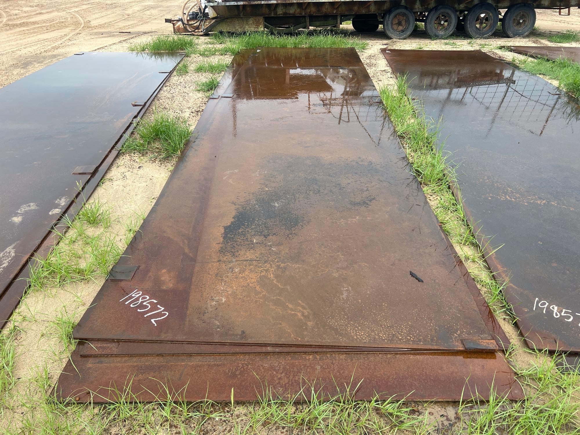 5' X 20' 3/8" THICK STEEL PLATE (3) PIECES (A51244)
