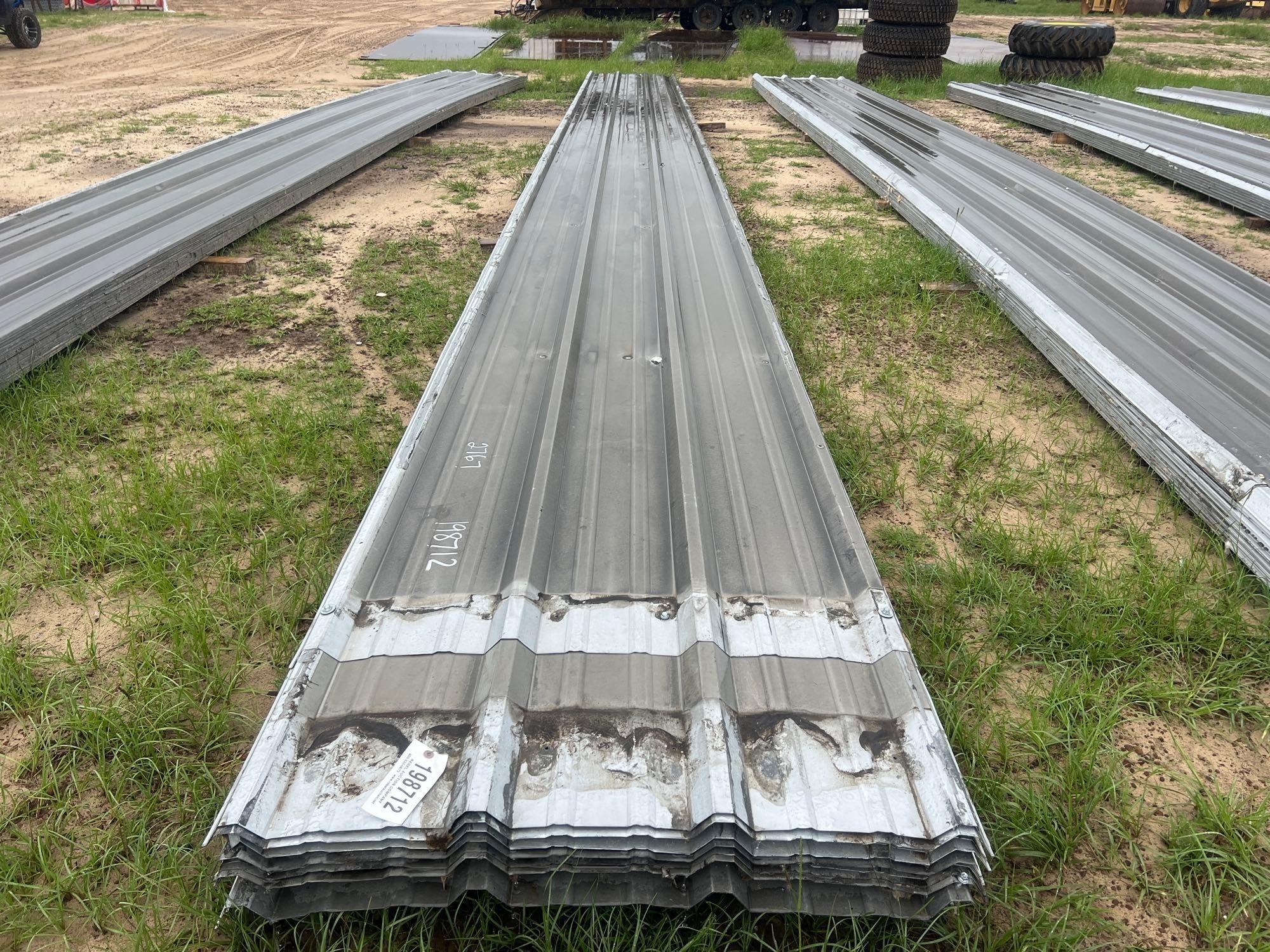 BUNDLE OF GALVANIZED CORRUGATED METAL SHEETS (A51244)