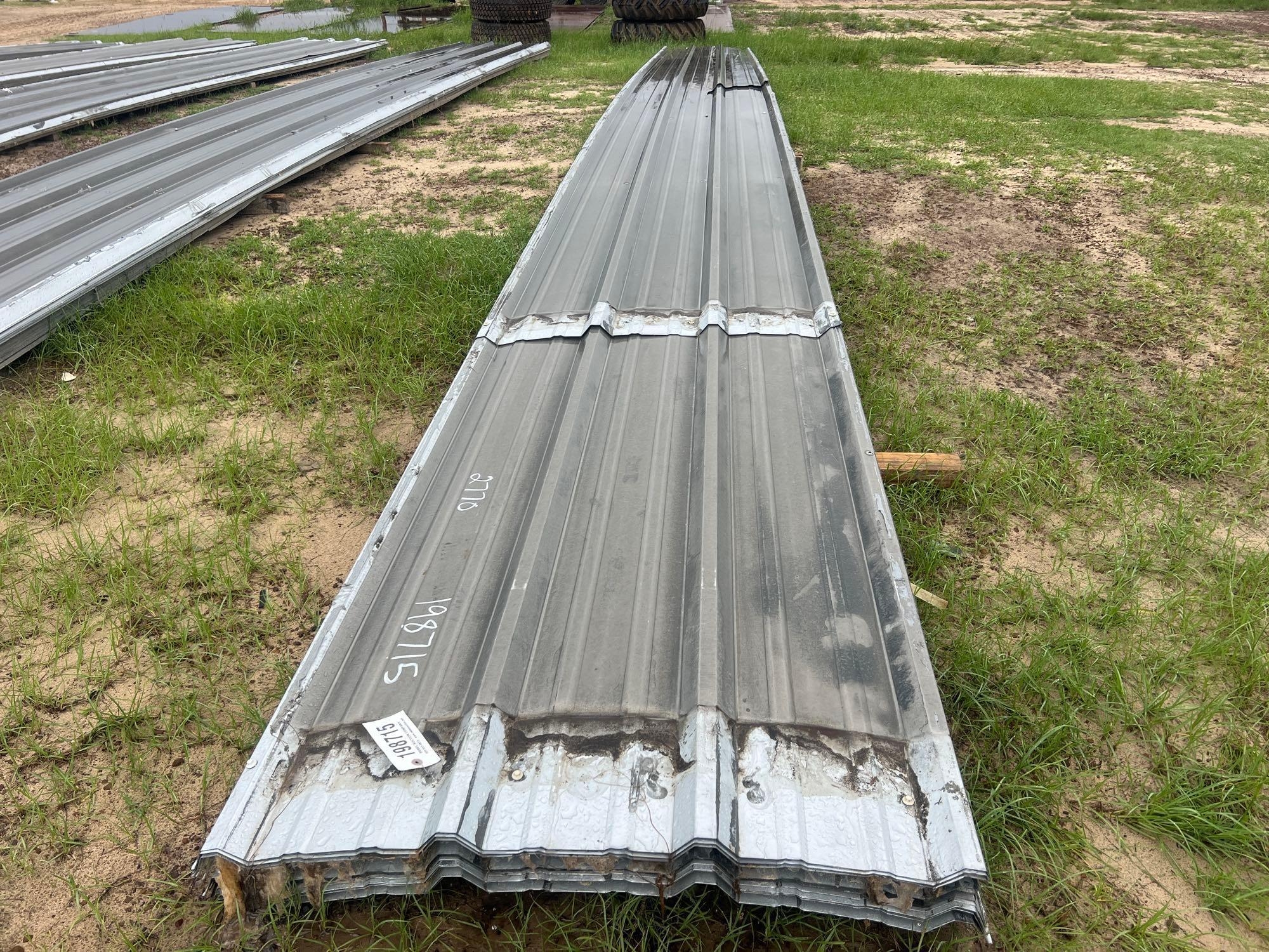 BUNDLE OF GALVANIZED CORRUGATED METAL SHEETS (A51244)