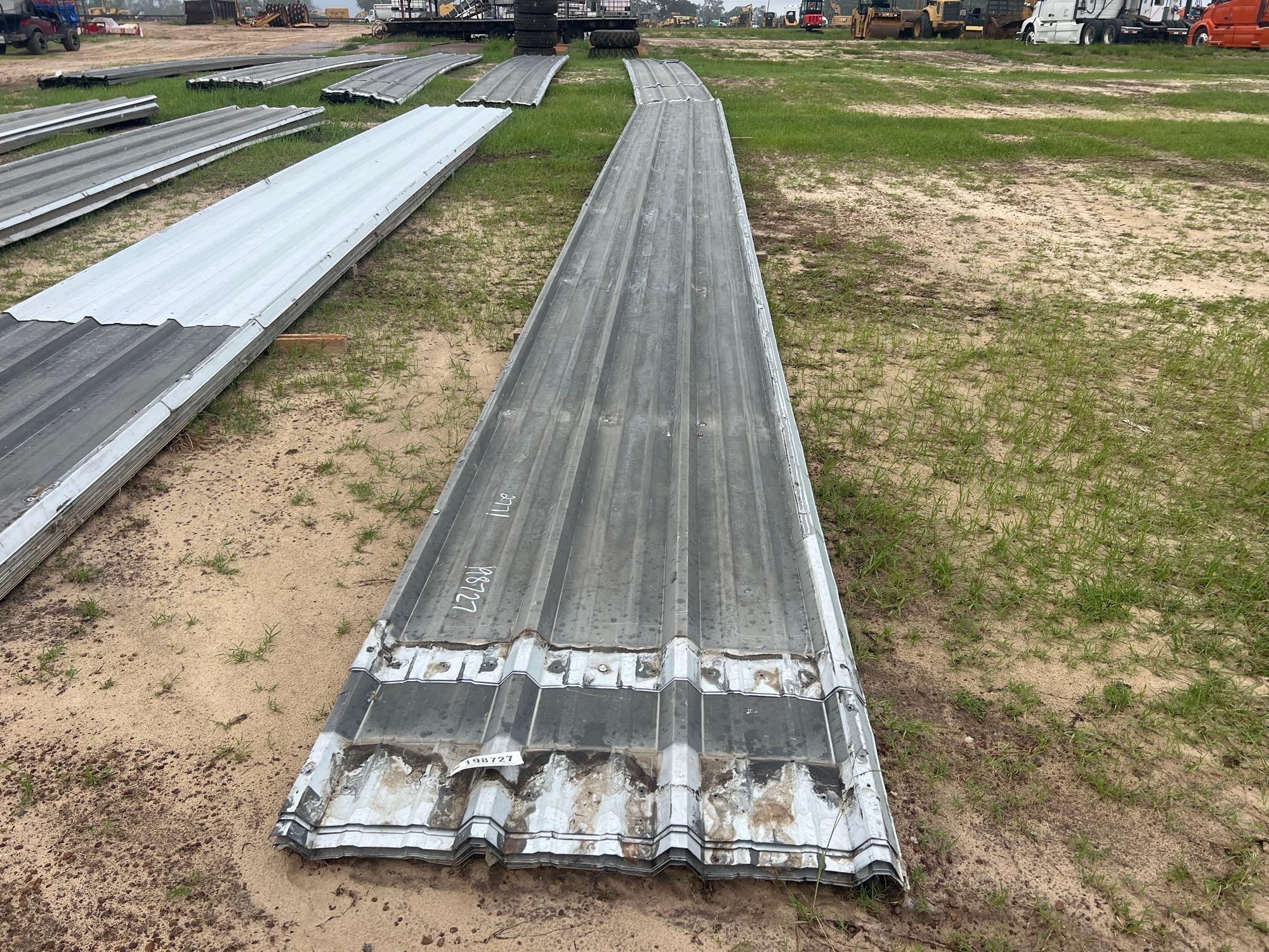 BUNDLE OF GALVANIZED CORRUGATED METAL SHEETS (A51244)