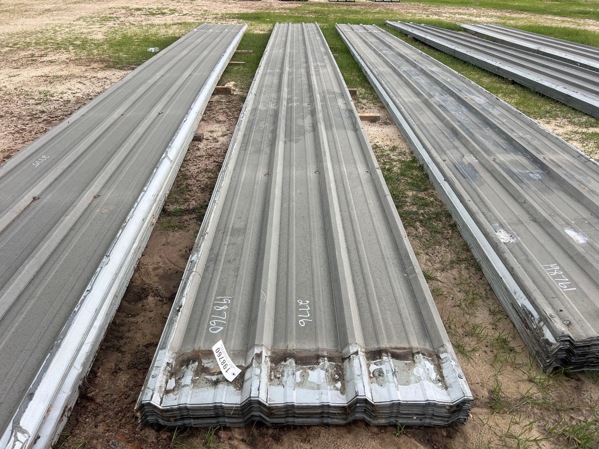BUNDLE OF GALVANIZED CORRUGATED METAL SHEETS (A51244)