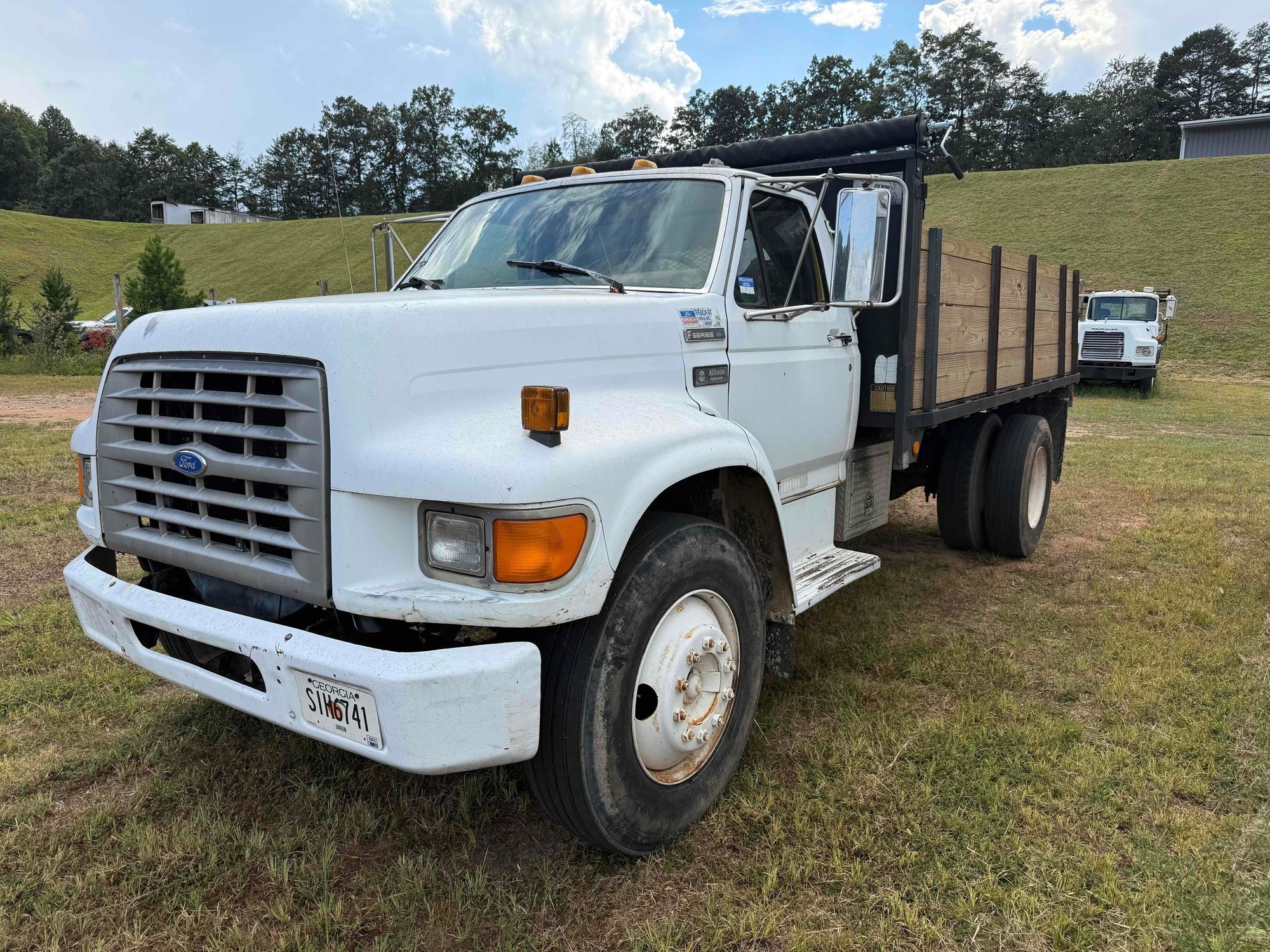 1995 Ford F700 Dump Truck, VIN # 1FDNF70J7SVA00486 (A51572)