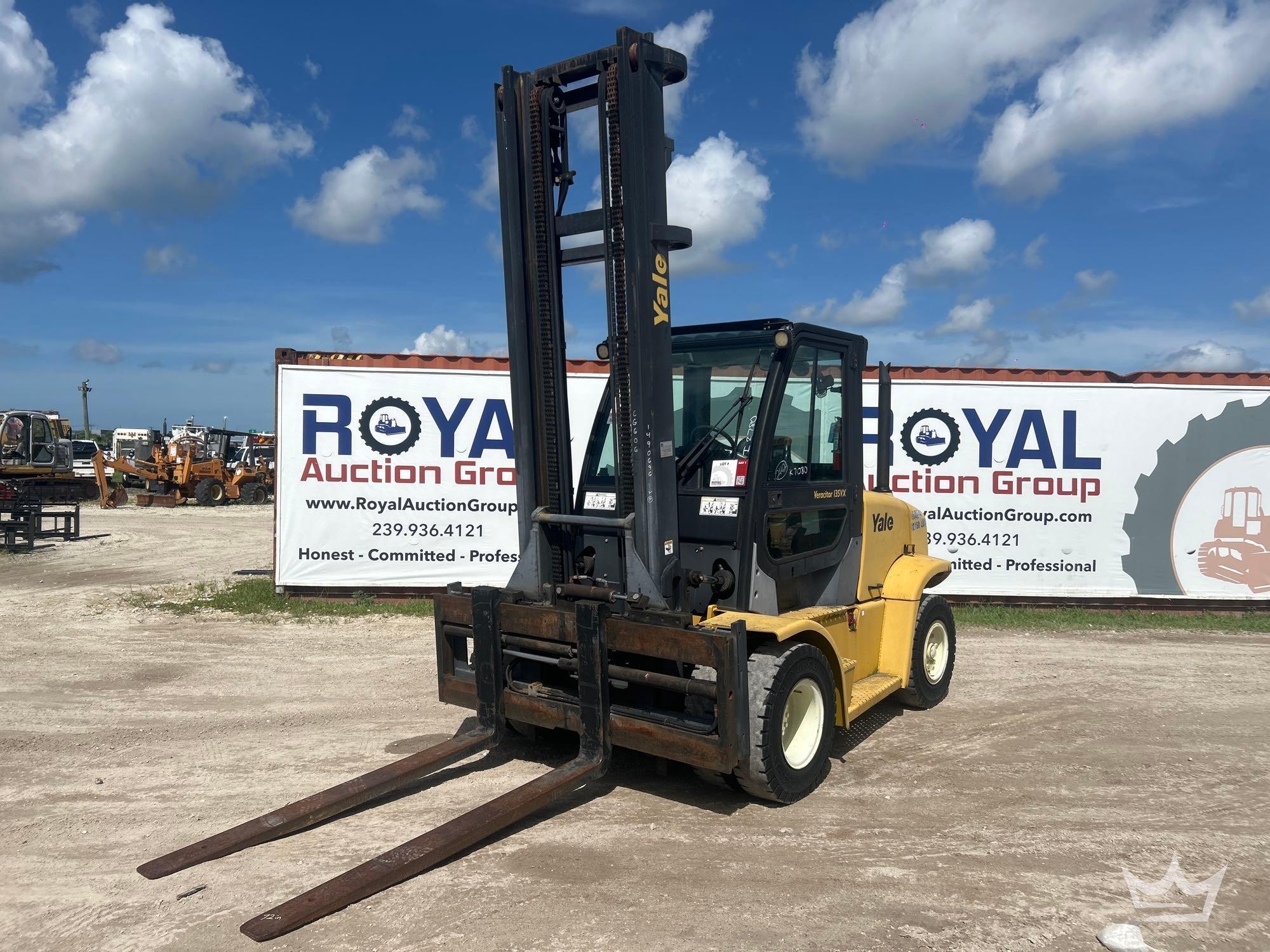2009 Yale Veracitor 135VX 12,150lbs Straight Mast Forklift (A56857)