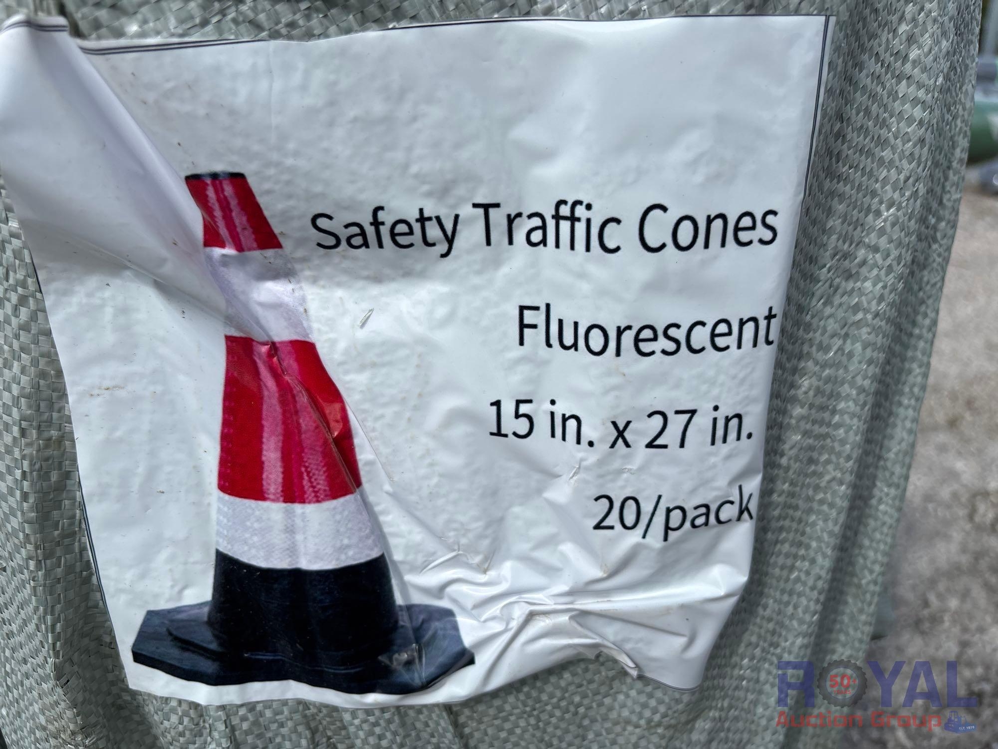 Pallet of Fluorescent Traffic Cones (A55787)