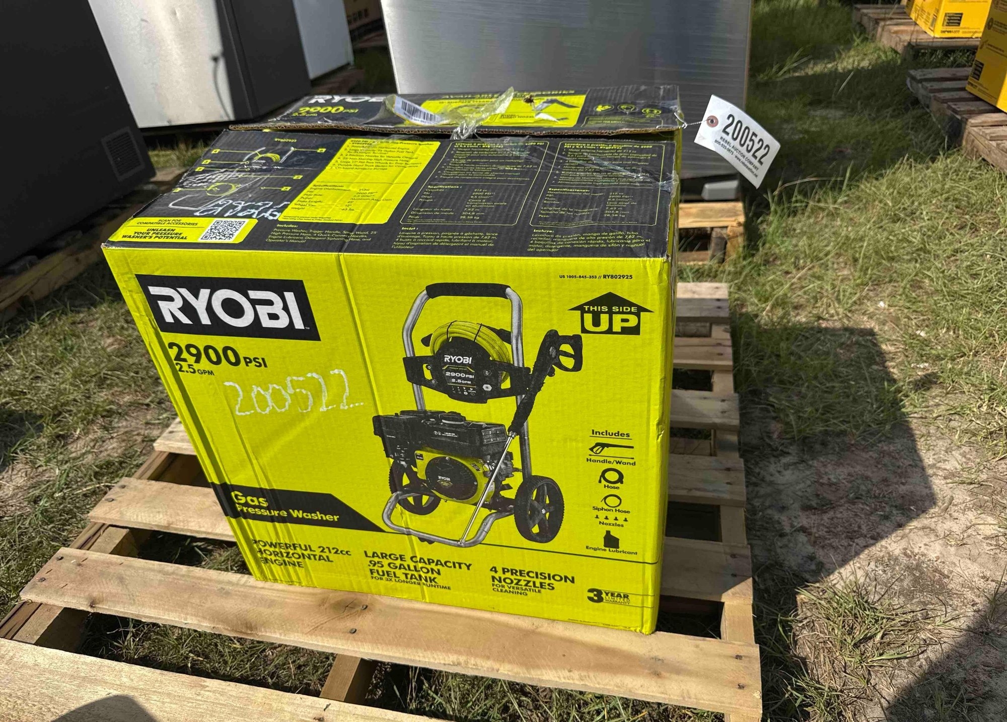 RYOBI 2900 PSI GAS PRESSURE WASHER (A51248)