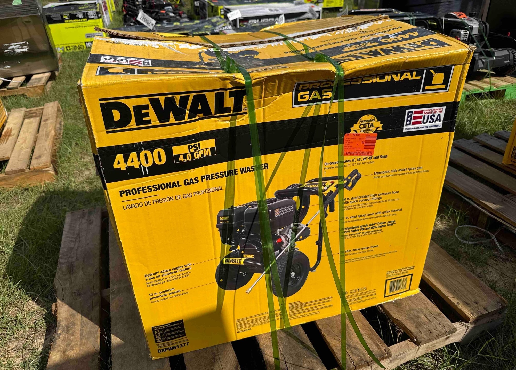 DEWALT 4400 PROFESSIONAL GAS PRESSURE WASHER (A51248)