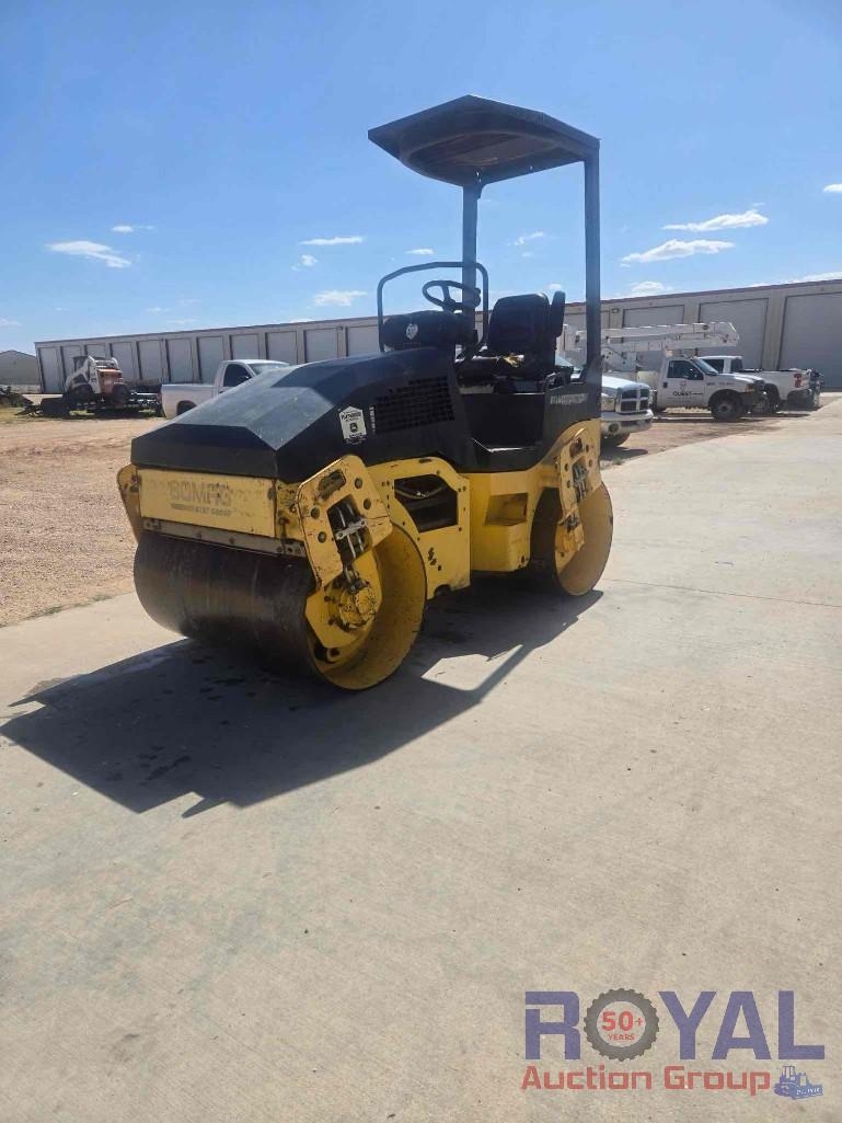 2007 Bomag BW120AD-4 Tandem Vibratory Smooth Drum Roller (A52377)
