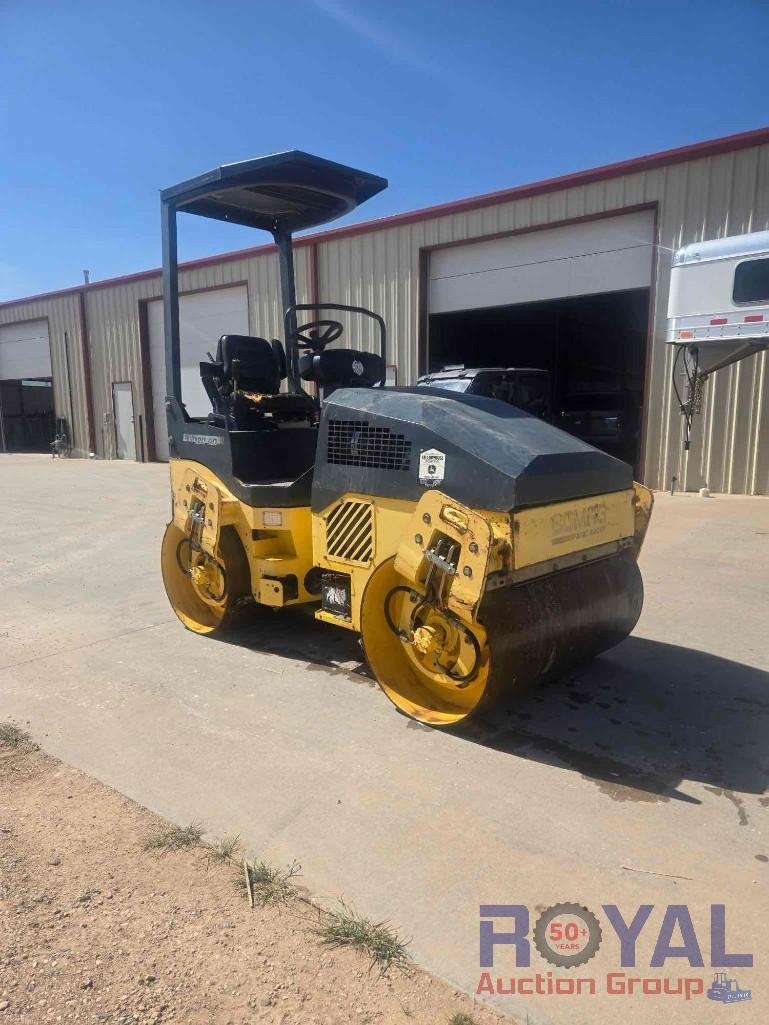 2007 Bomag BW120AD-4 Tandem Vibratory Smooth Drum Roller (A52377)