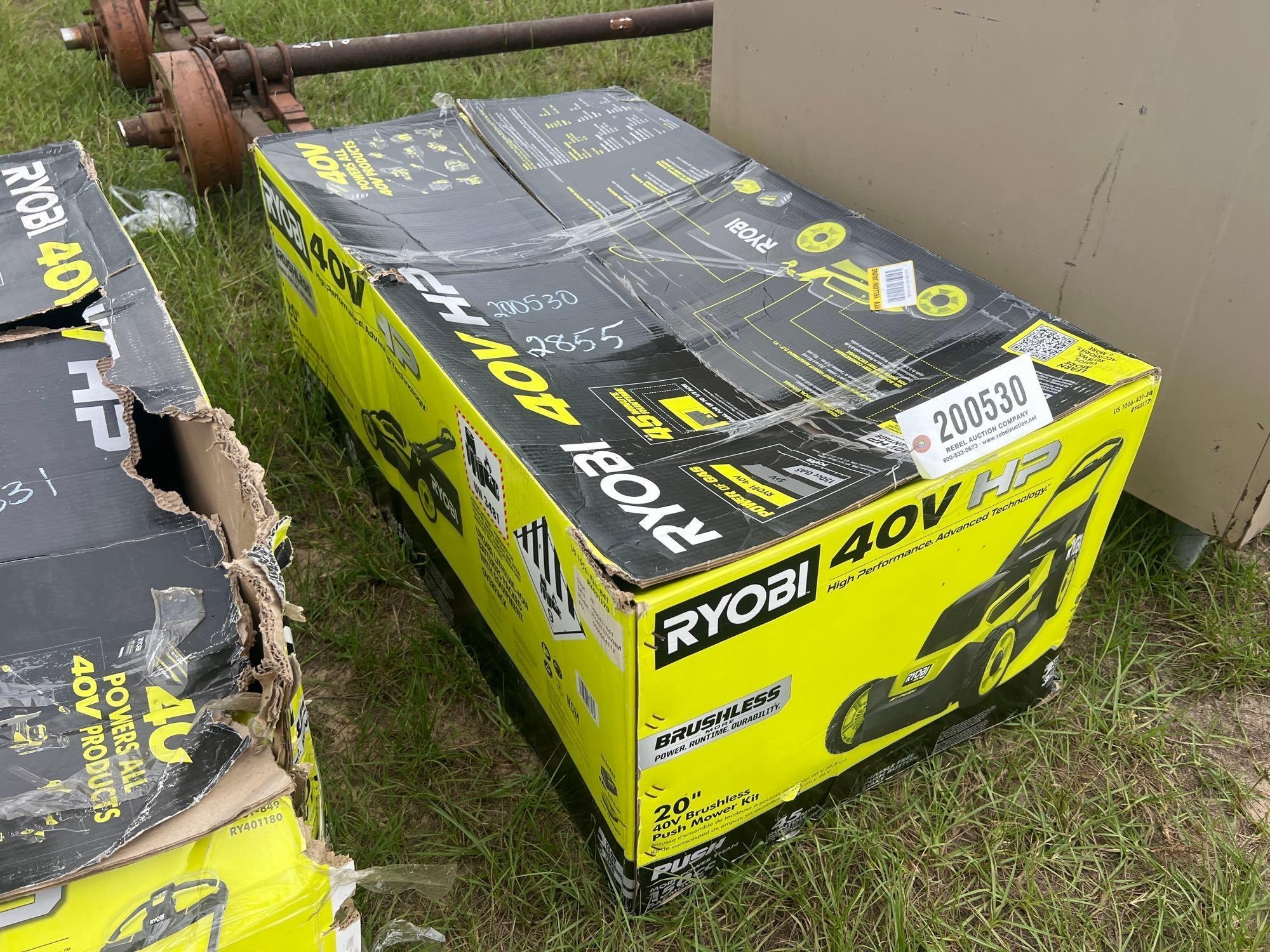 RYOBI 40V BRUSHLESS ELECTRIC 20" PUSH MOWER (A51248)
