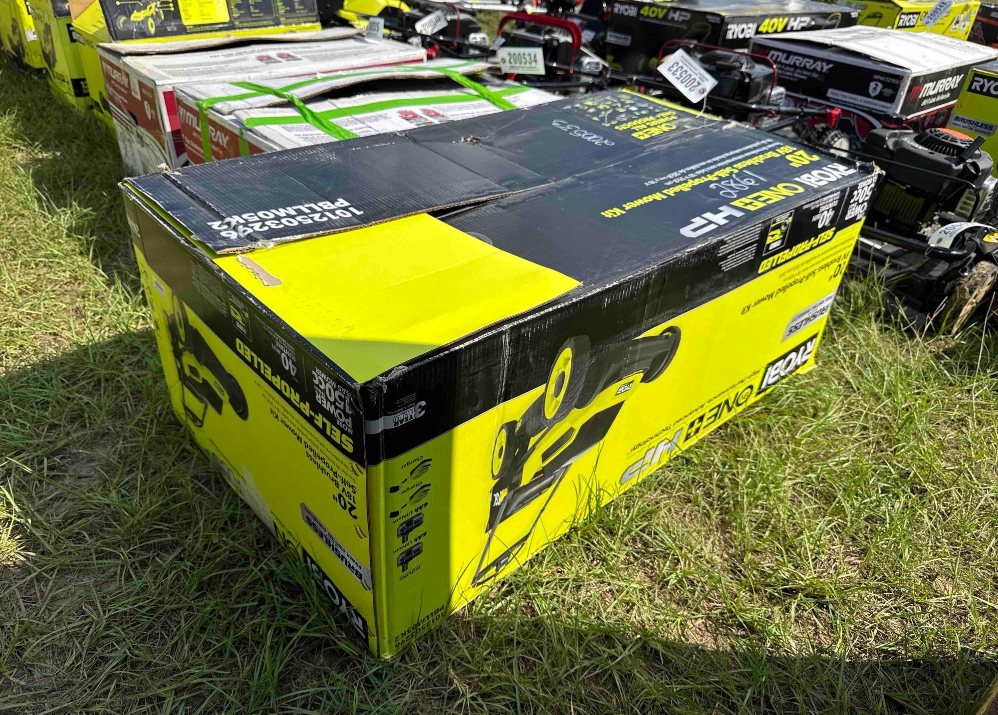 RYOBI 18V BRUSHLESS ELECTRIC 20" PUSH MOWRE (A51248)