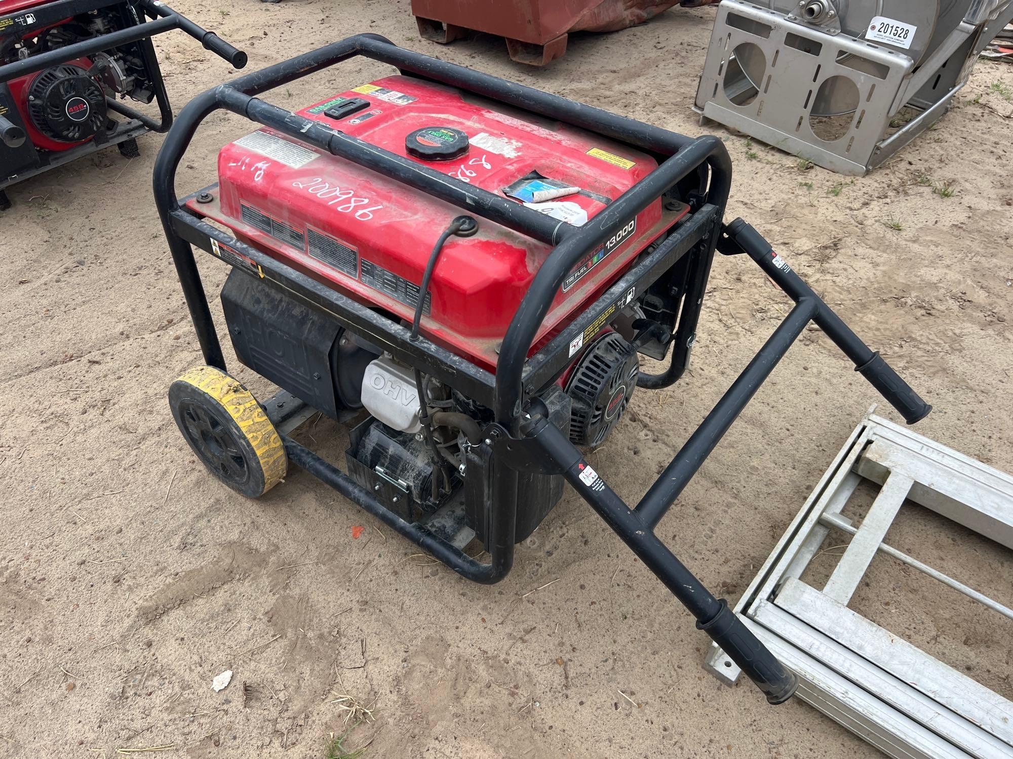 PREDATOR TRI-FUEL 13000 GAS PORTABLE GENERATOR (A54757)