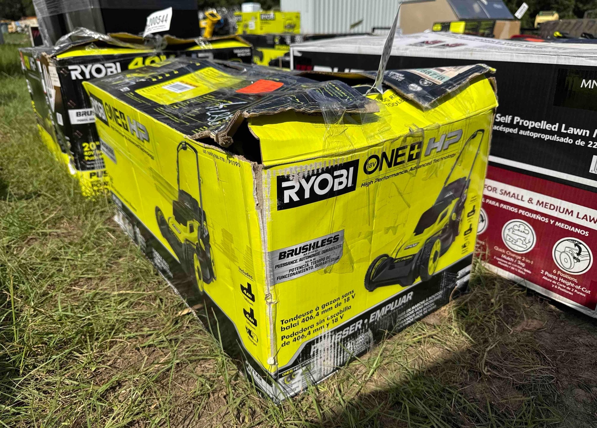 RYOBI 18V BRUSHLESS ELECTRIC 16" PUSH MOWER (A51248)