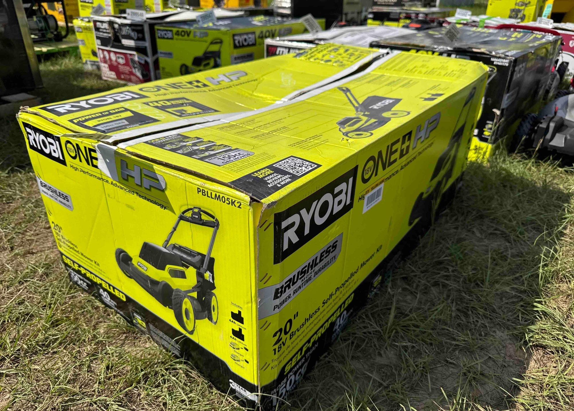 RYOBI 40V BRUSHLESS ELECTRIC 20" PUSH MOWER (A51248)
