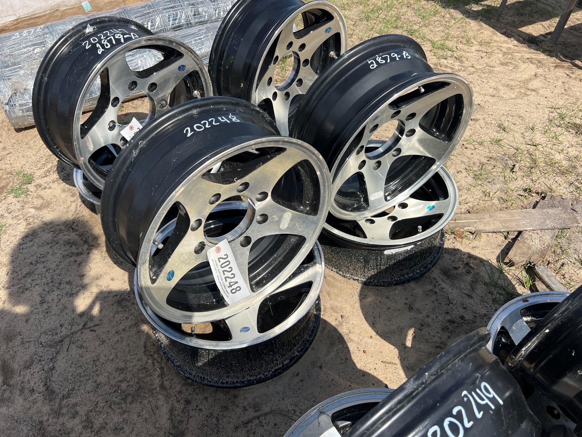 (4) 16" 8 LUG RIMS (A54756)