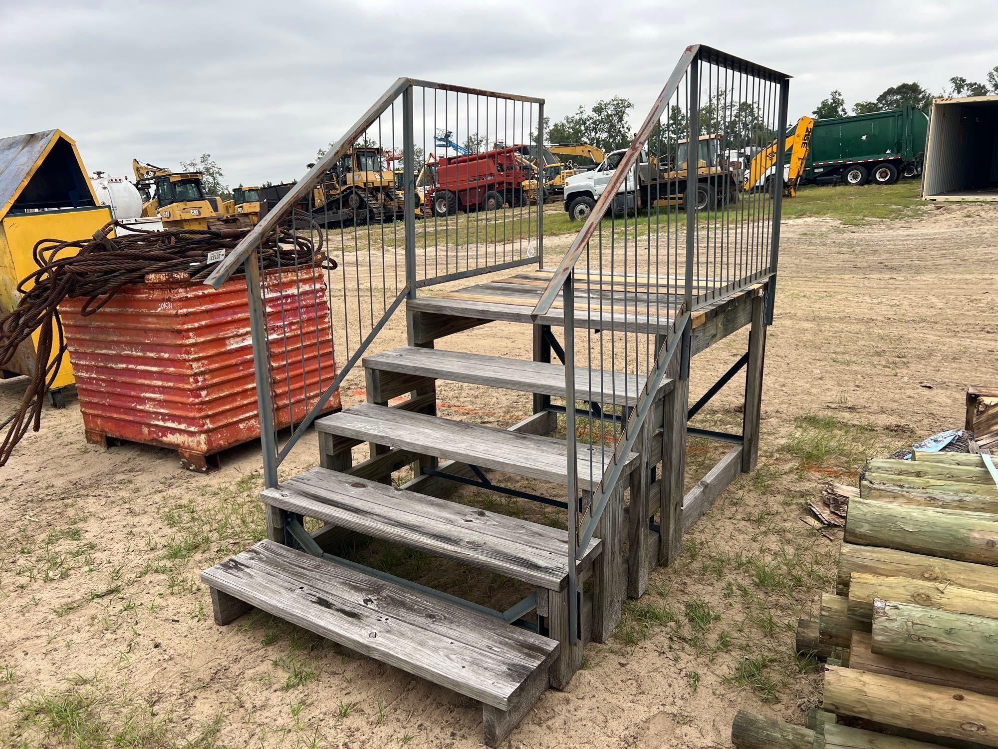 48" WIDE WOODEN W/ METAL RAILING (A54757)