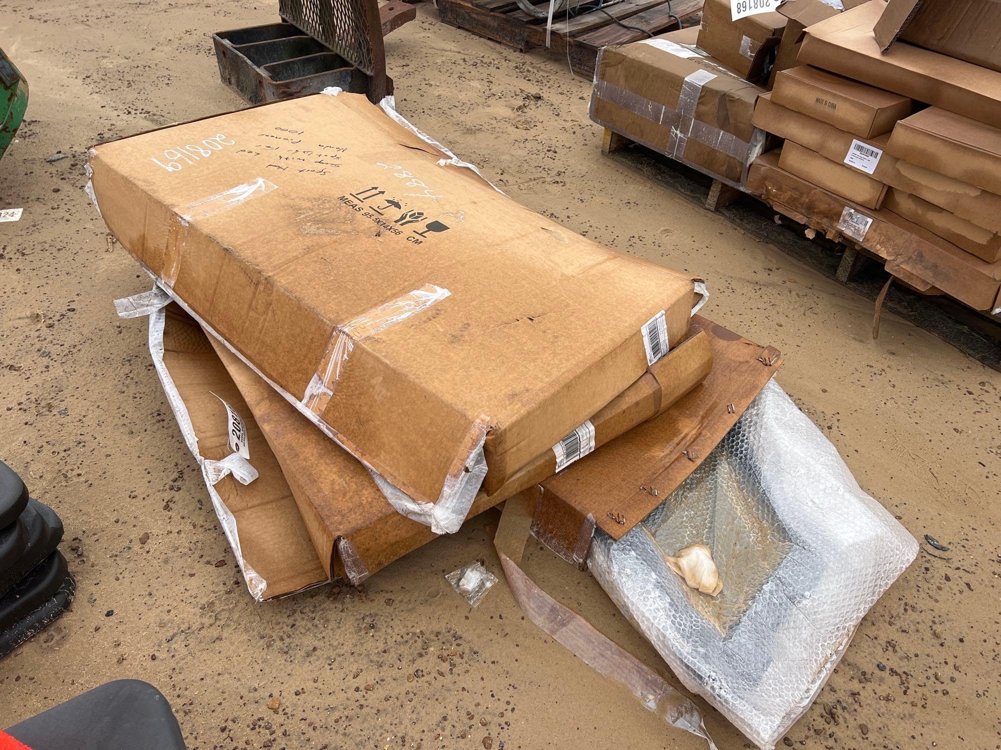 (3) SAFETY CONES (4) PIECES OF 3" PIPE (A58376)